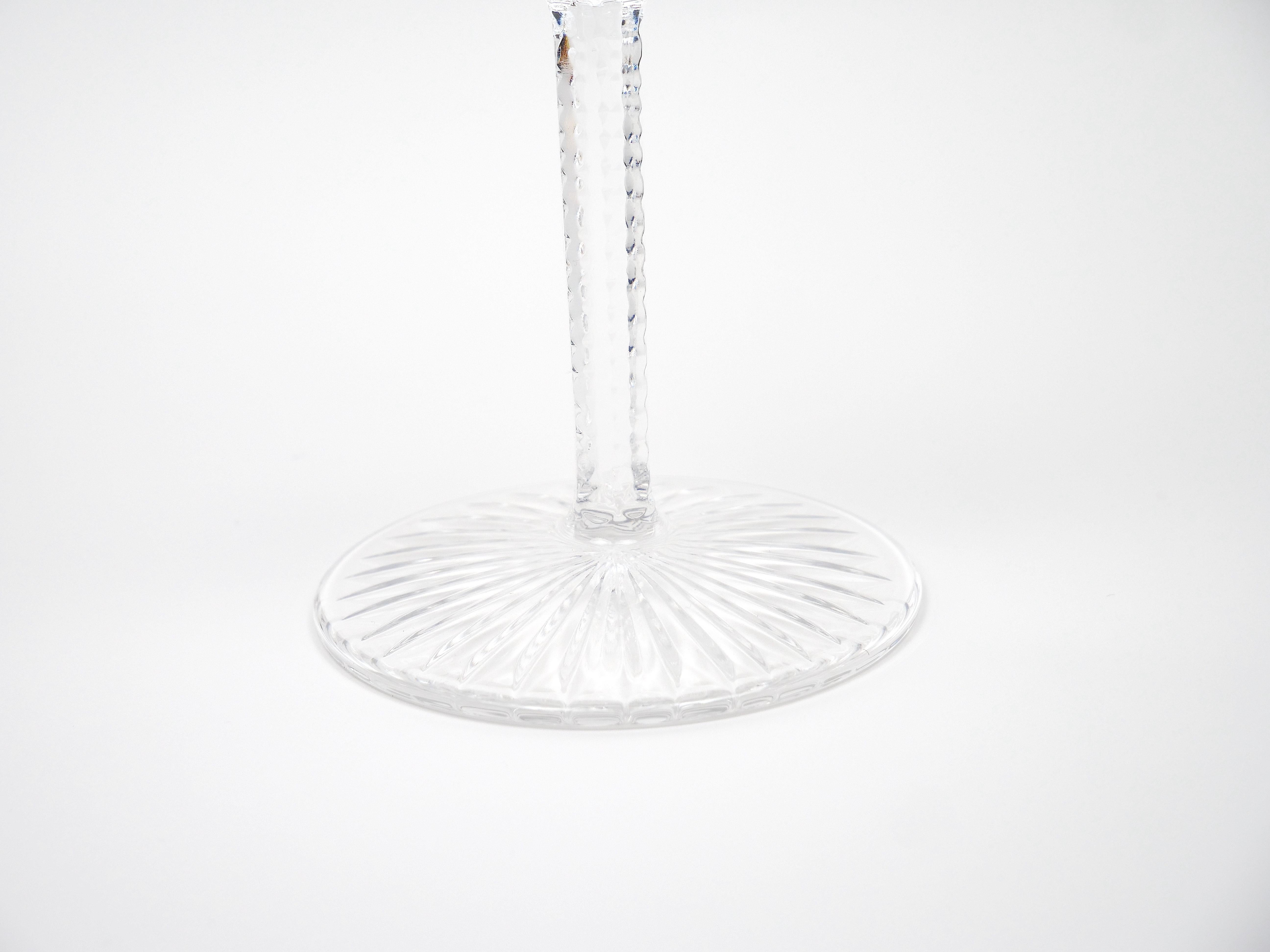  French Saint Louis Crystal Water / Wine Glass Service / 13 People For Sale 5