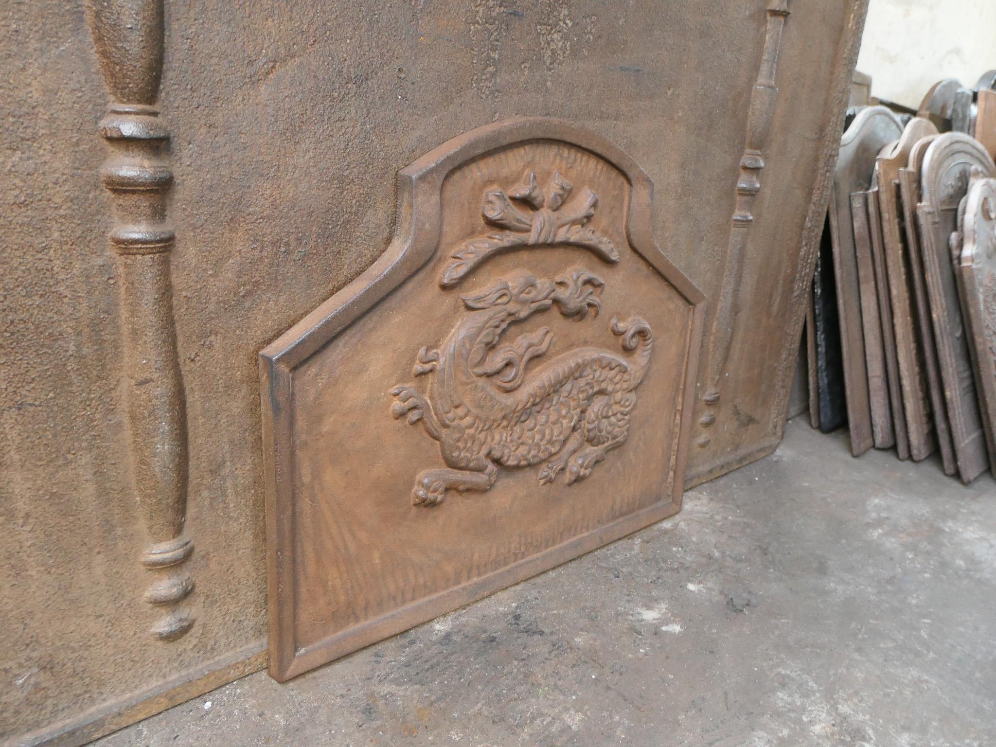 French 'Salamander' Fireback / Backspalsh, 20th Century 6