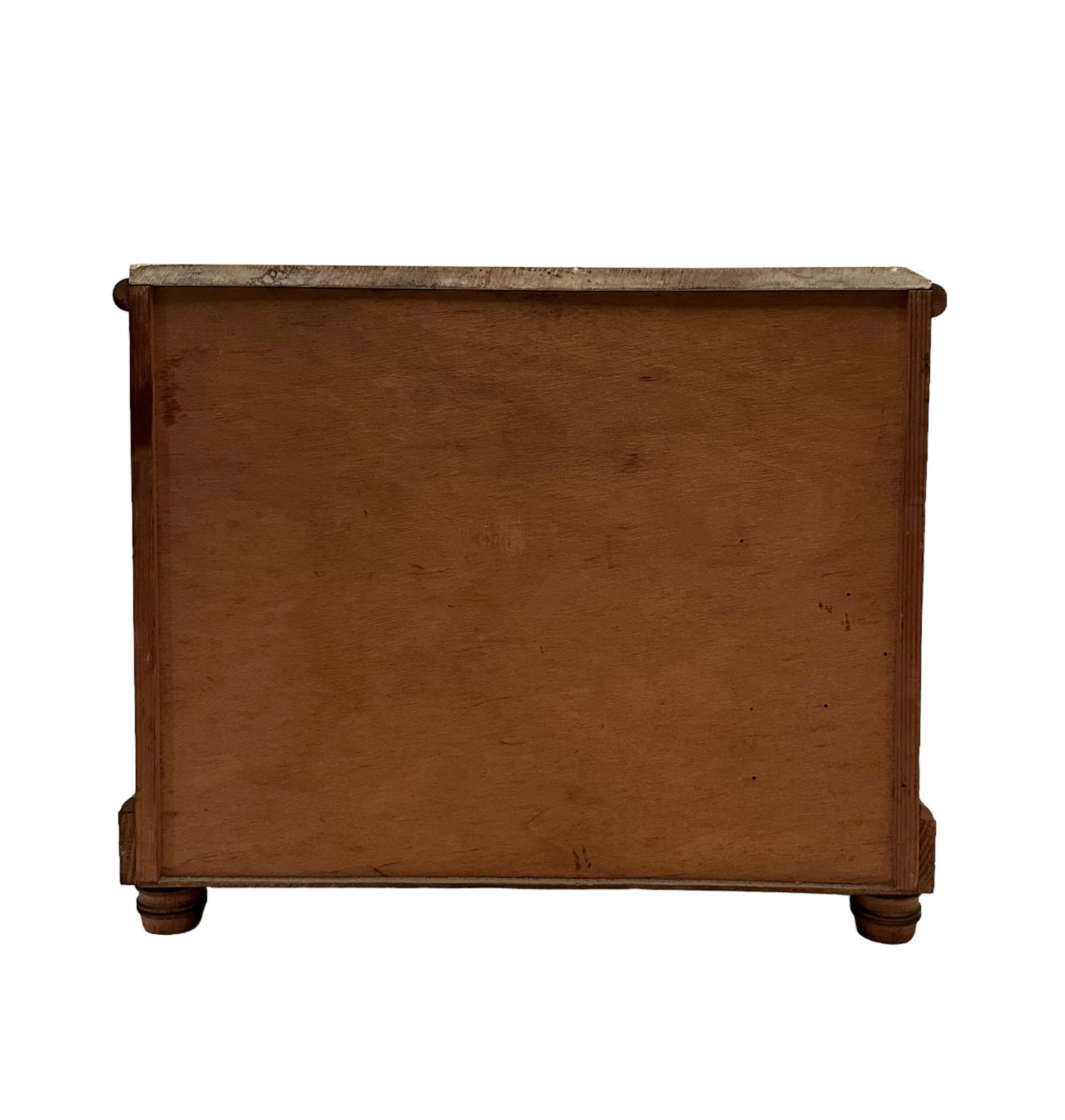 Bamboo French Salesman's Sample Of A Chest For Sale