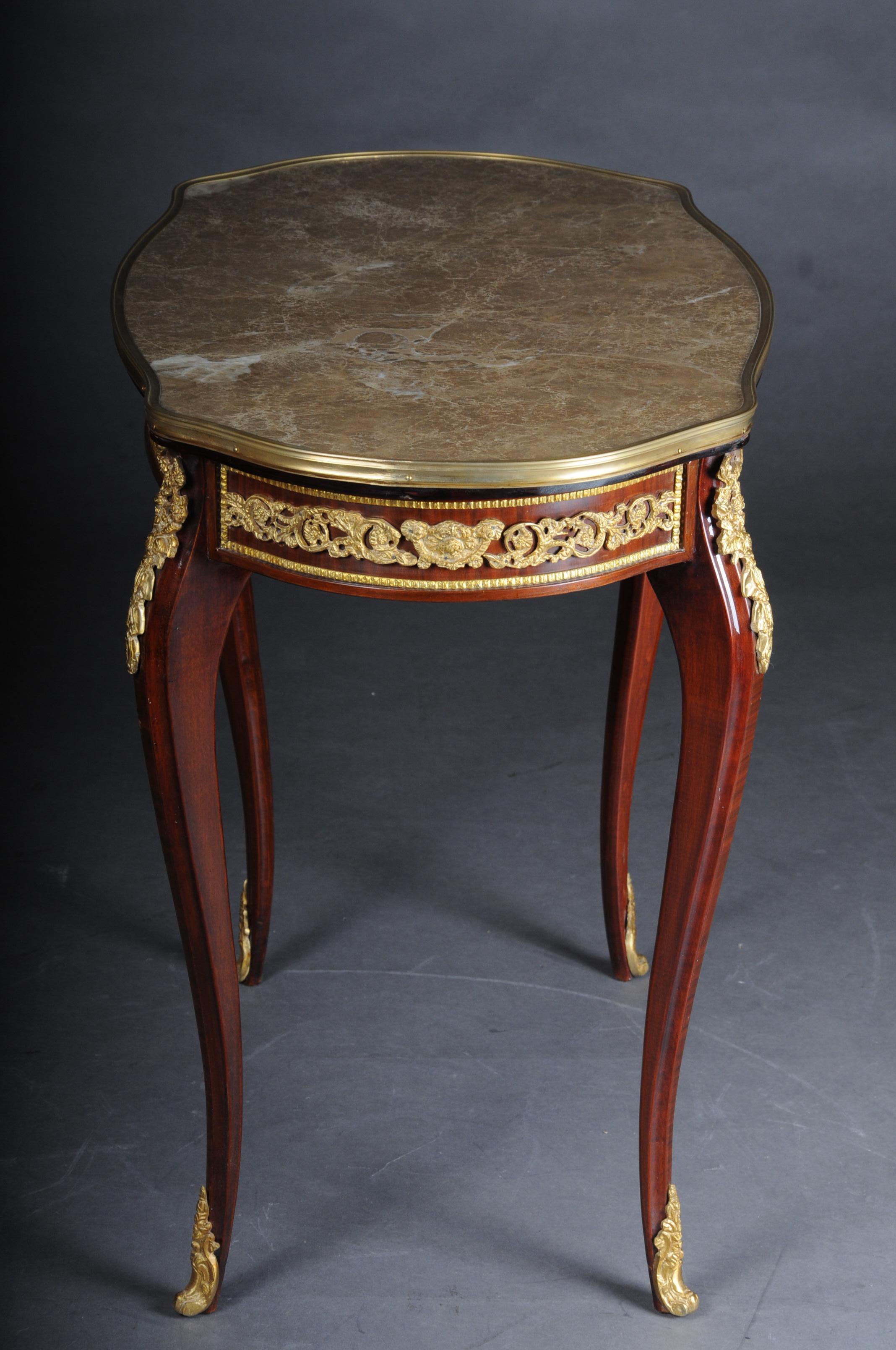 20th Century French Salon Side Table in Transition Style For Sale