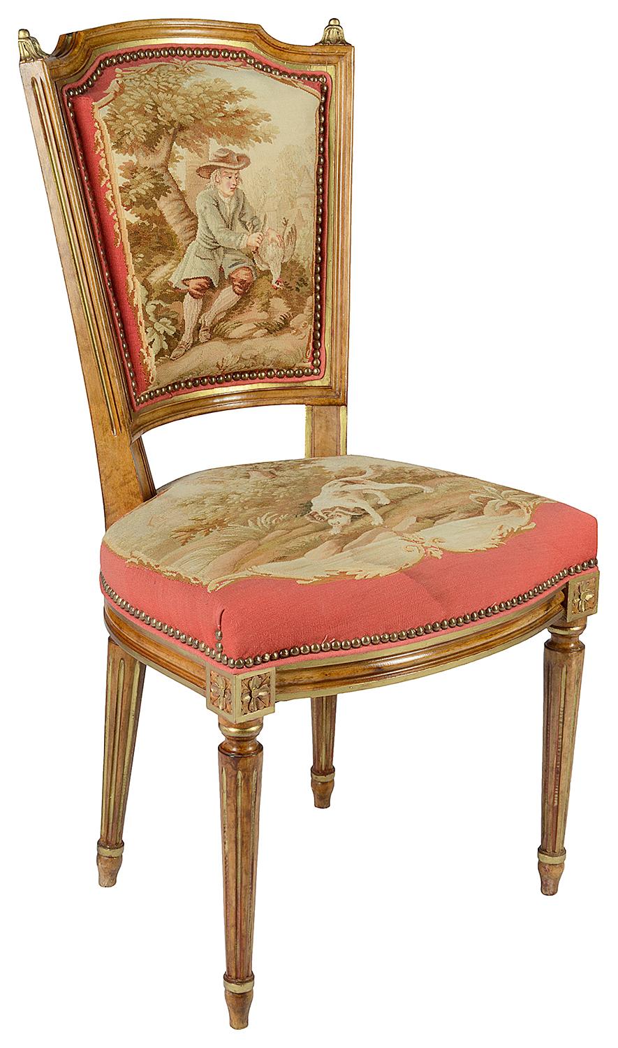 French Salon Suite, 19th Century, Aubusson Tapestry 9