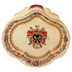 Assiette de crevet armoriée Samson française