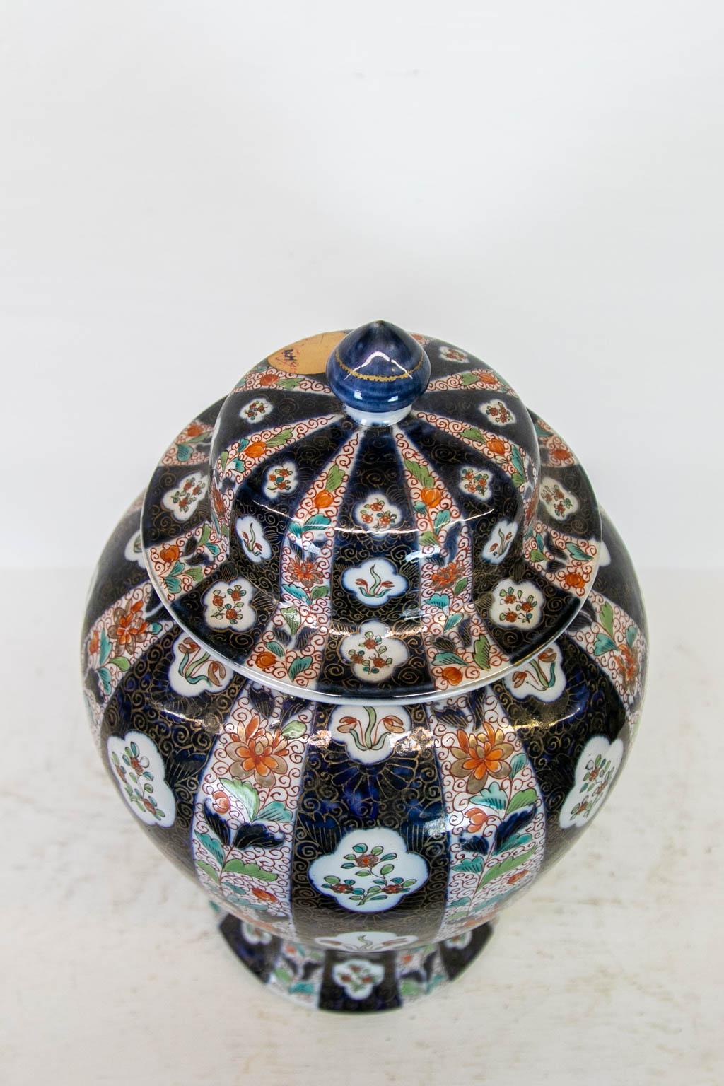 Mid-19th Century French Samson Vase with Lid For Sale