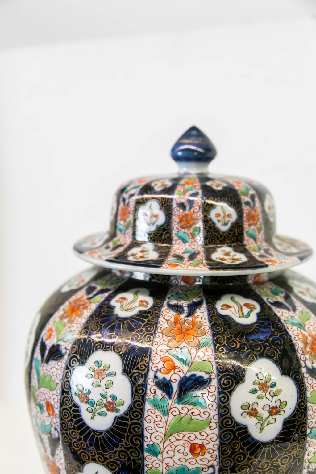Porcelain French Samson Vase with Lid For Sale