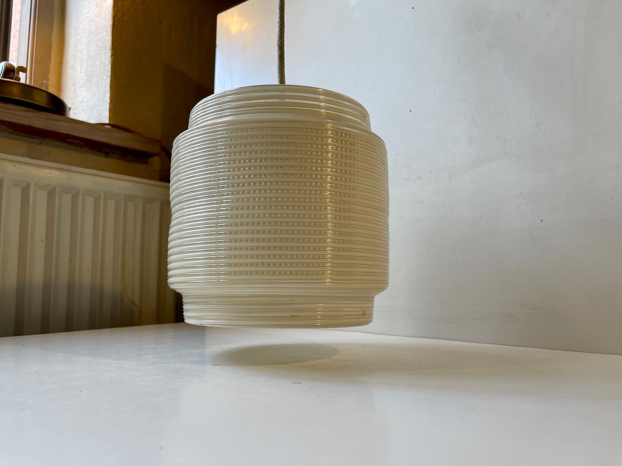 French Saturn Pendant Lamp from Heifetz Rotaflex, 1960s In Good Condition In Esbjerg, DK