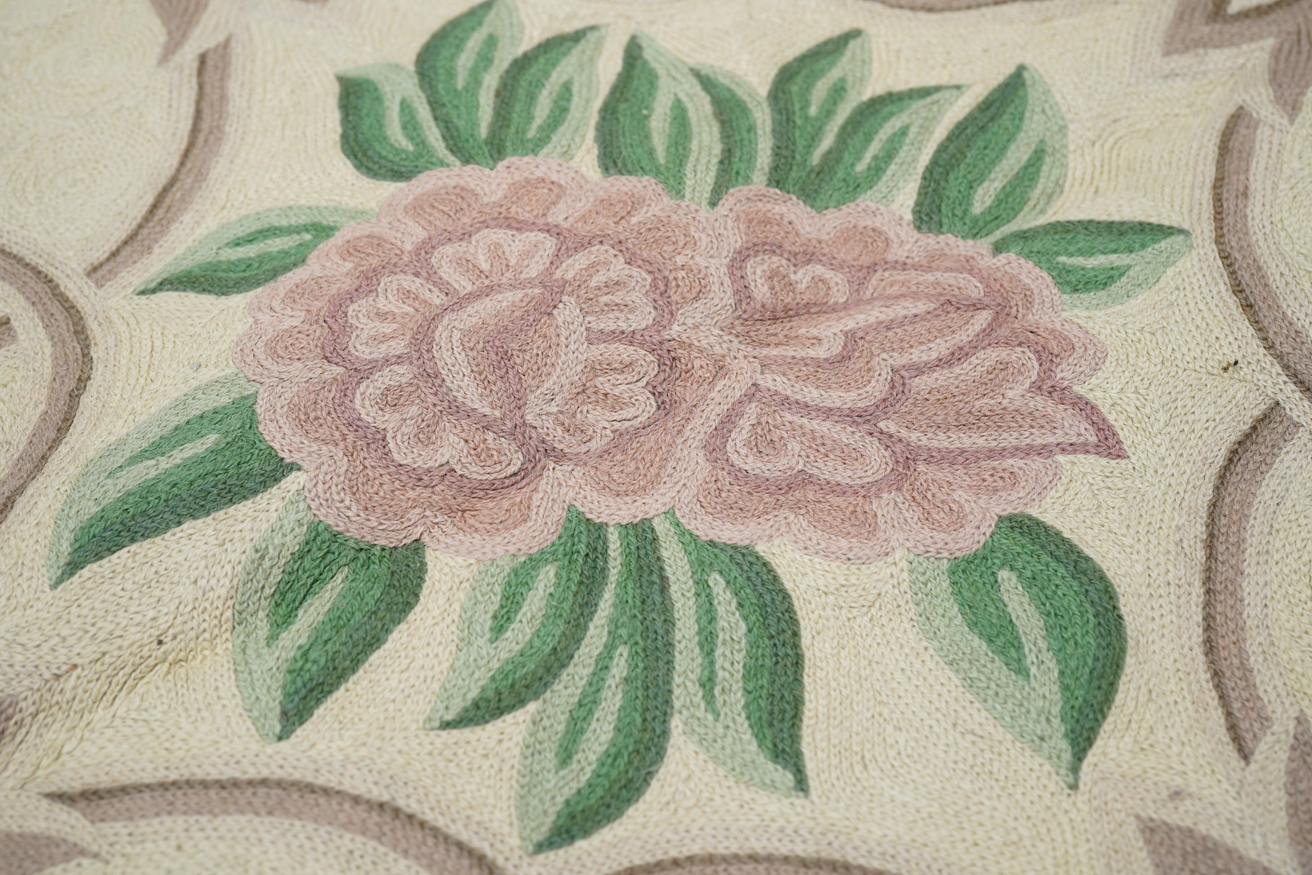 French Savonery Rug 8'10'' x 11'11'' For Sale 2