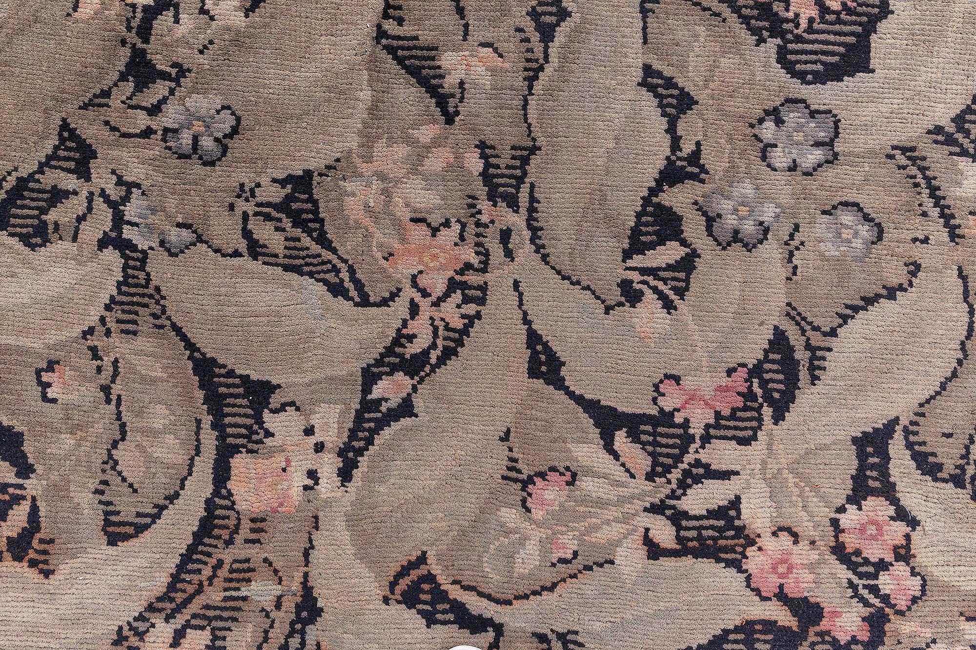 Wool French Savonnerie (Size Adjusted) Doris Leslie Blau For Sale