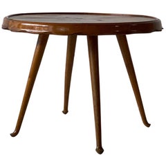 French Scallop Round Side Table