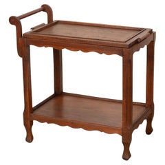 Vintage French Scalloped Dessert Cart