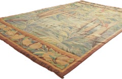 French Scandinavian Antique Verdure Tapestry, Signed NK for Nordiska Kompaniet