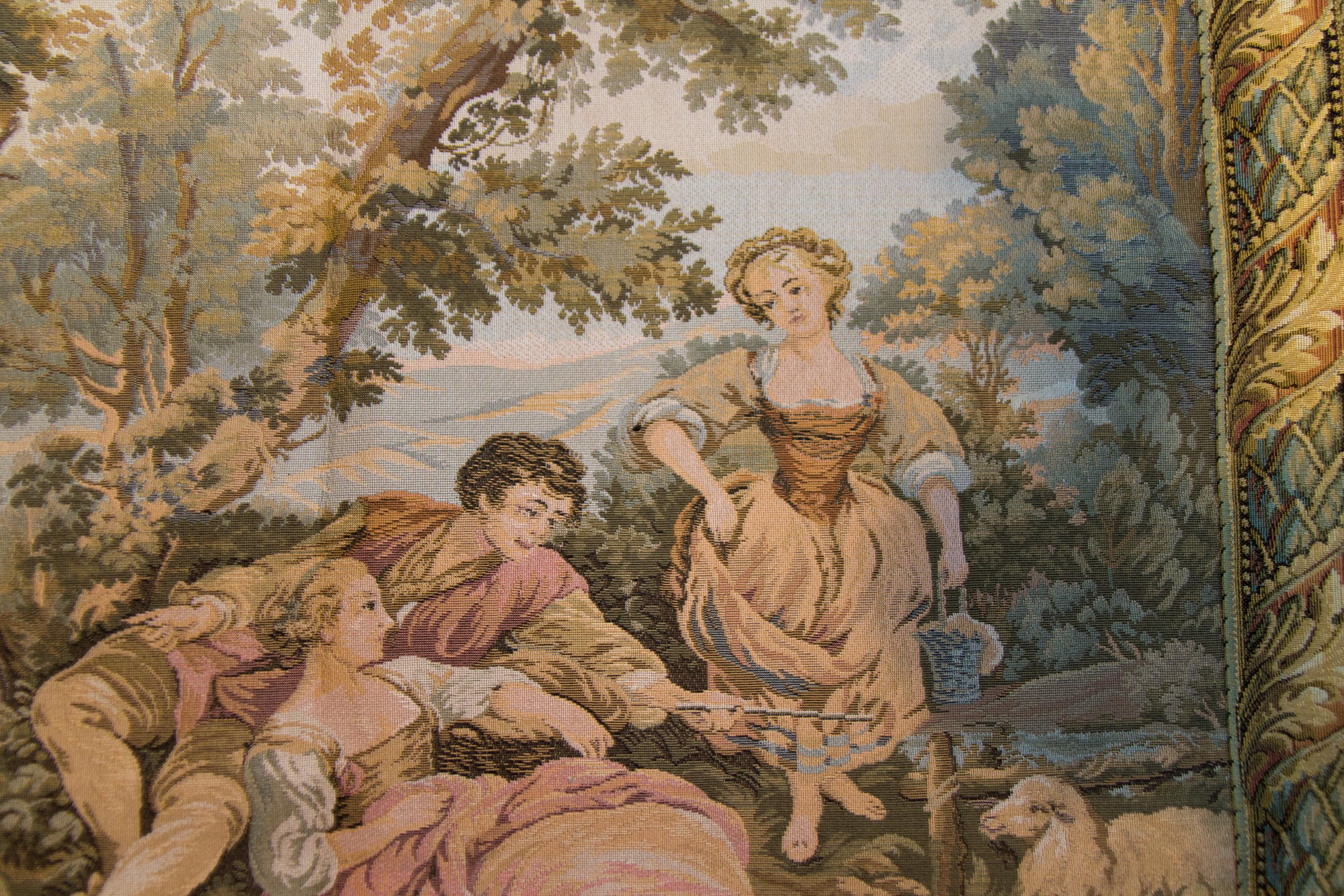 french vintage tapestry