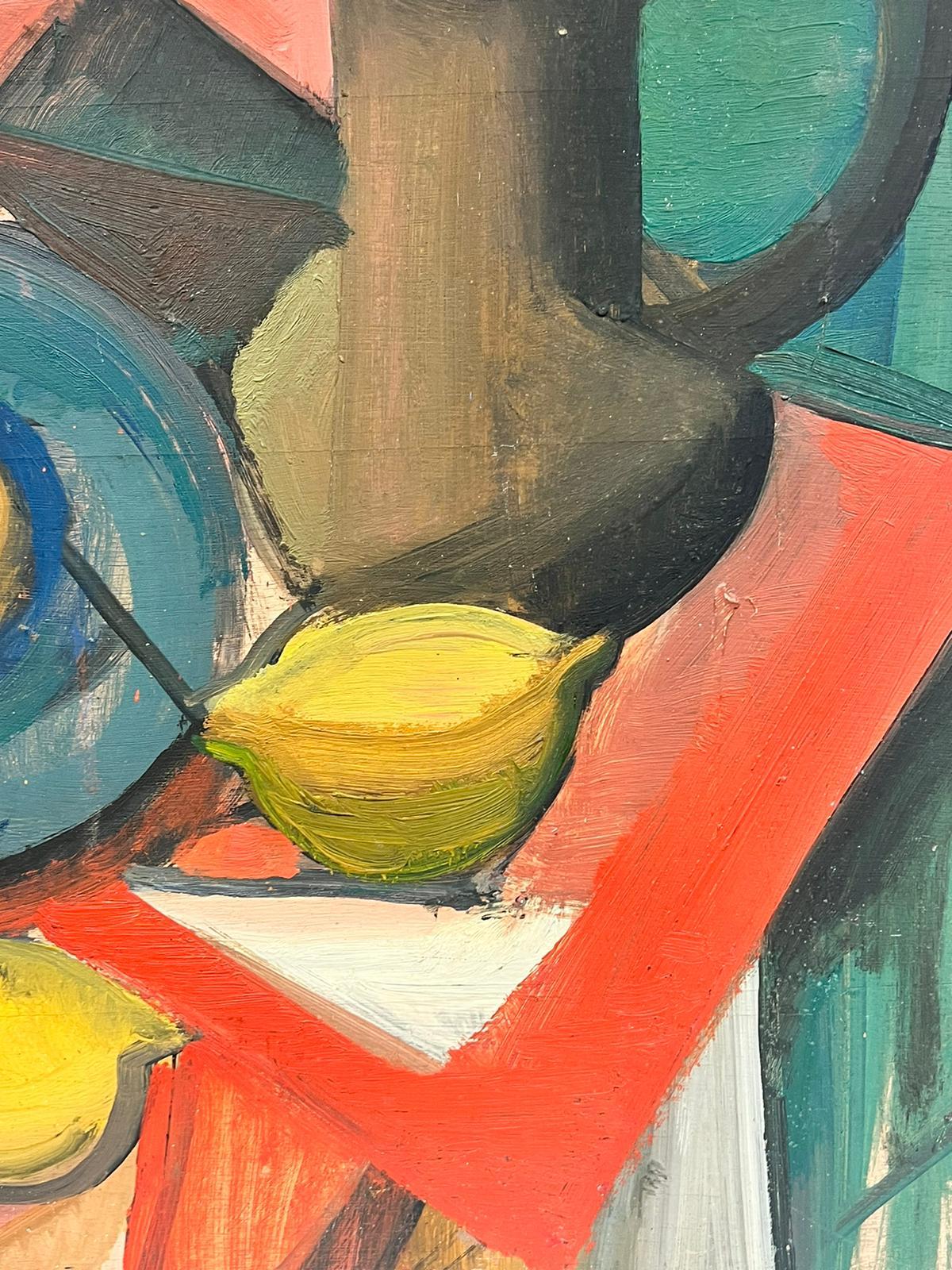 Kitchen Table Still Life
French School, circa 1950's
double sided
oil on board, unframed
board: 20 x 18 inches
the painting is in overall good and sound condition, some minor scuffing to surface
from a private collection in France