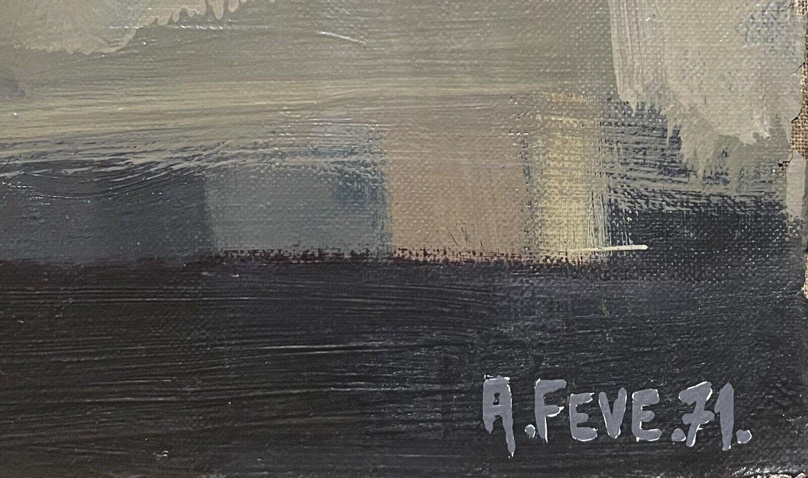 Artist/ School: French School, signed and dated 1971

Title: very atmospheric & moody still life scene, beautiful tones of deep blue and brown colors. 

Medium:  oil painting on canvas, framed.

framed:   22.5  x  29.75 inches
canvas:   21.5 x 28.5 