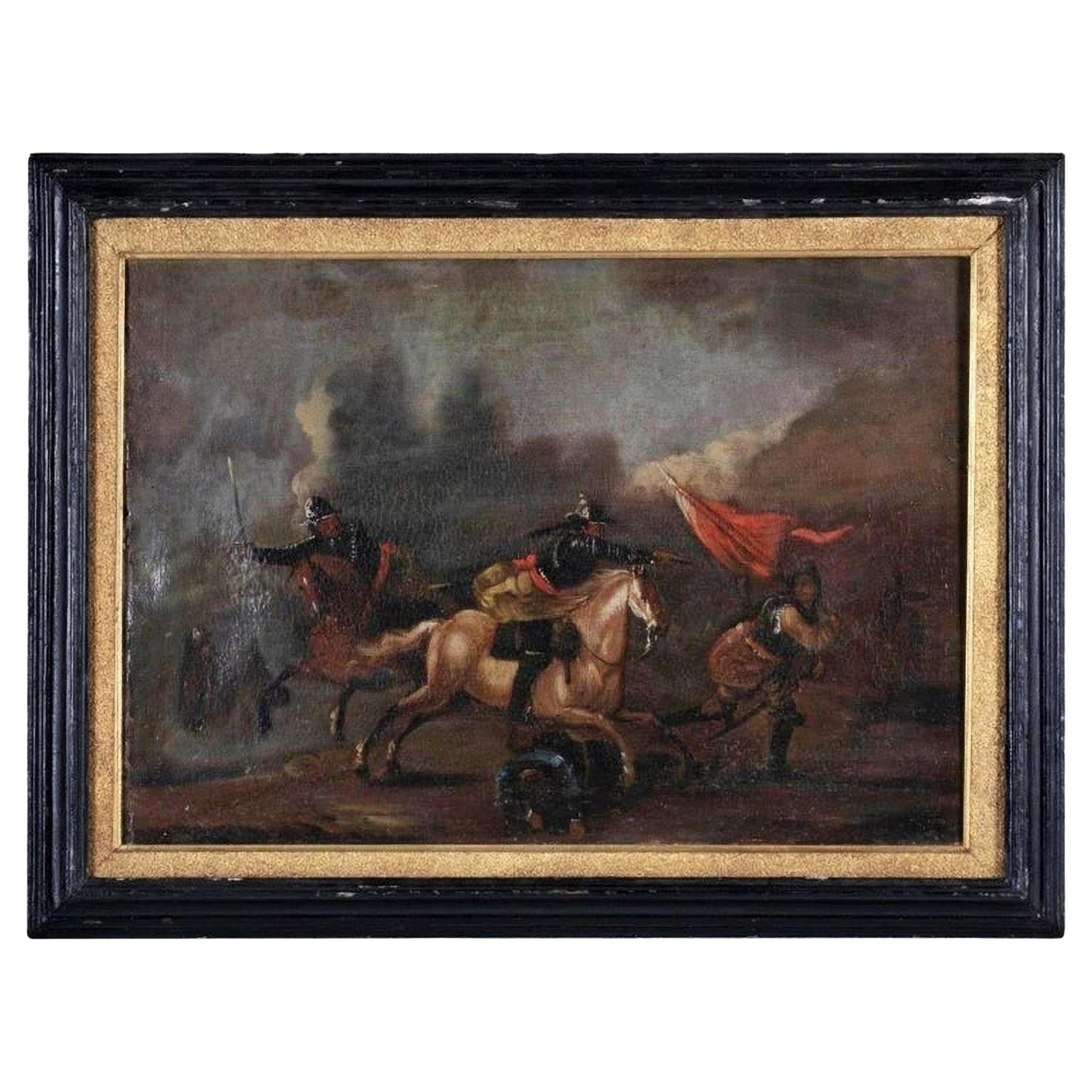 French School 18th Century "Battle" For Sale