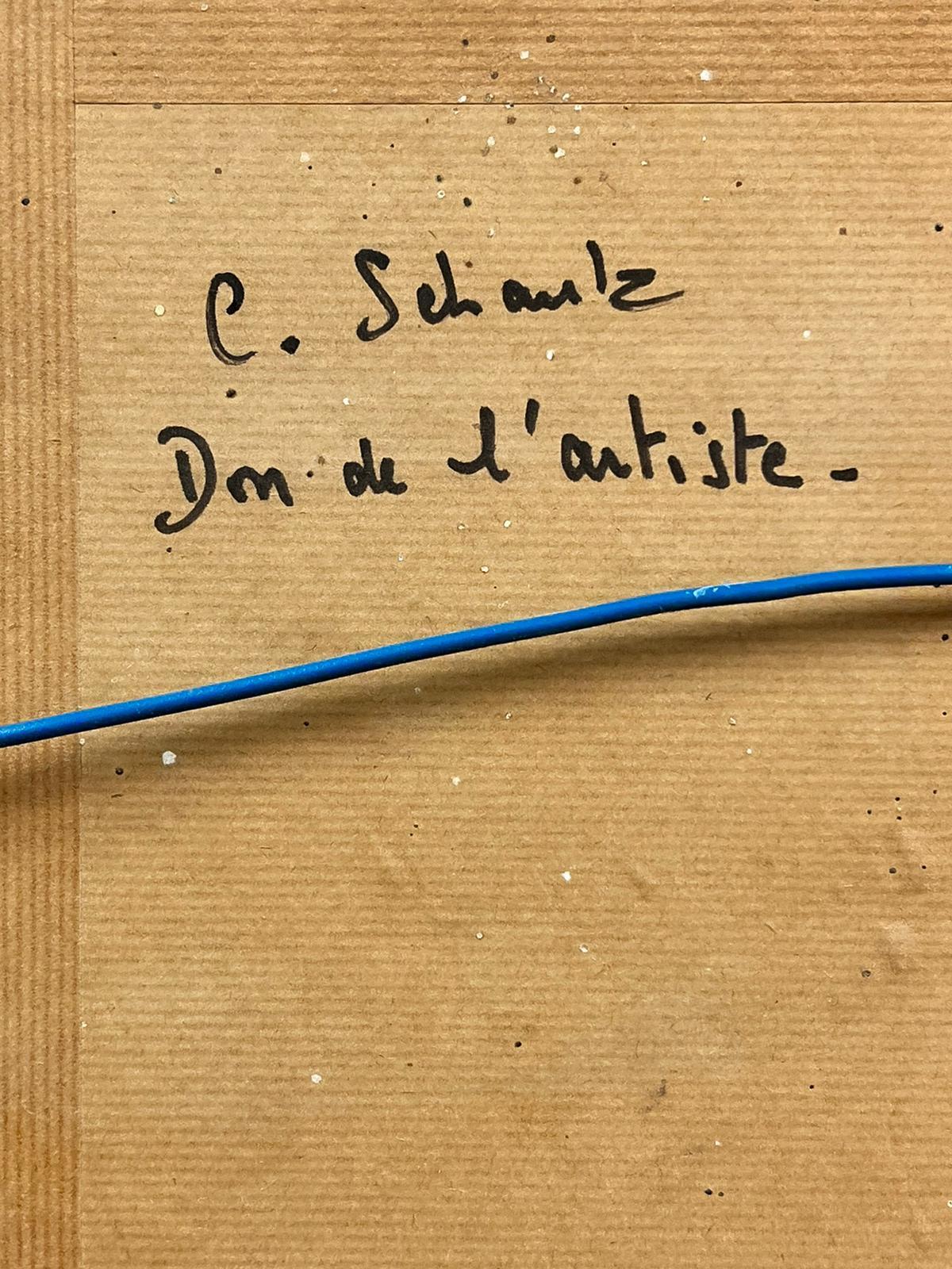 Vernice ad olio su tela cubista francese del 1960, luminosa e spessa 2