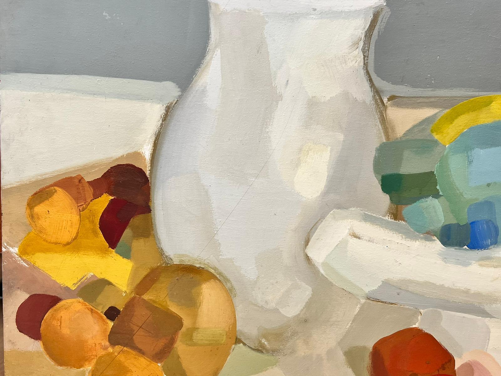 Artista astratto cubista francese, anni '70 circa
dipinto a olio su tavola, senza cornice
tavola: 32,5 x 35,5 pollici
provenienza: collezione privata, Francia 
condizioni: complessivamente molto buone