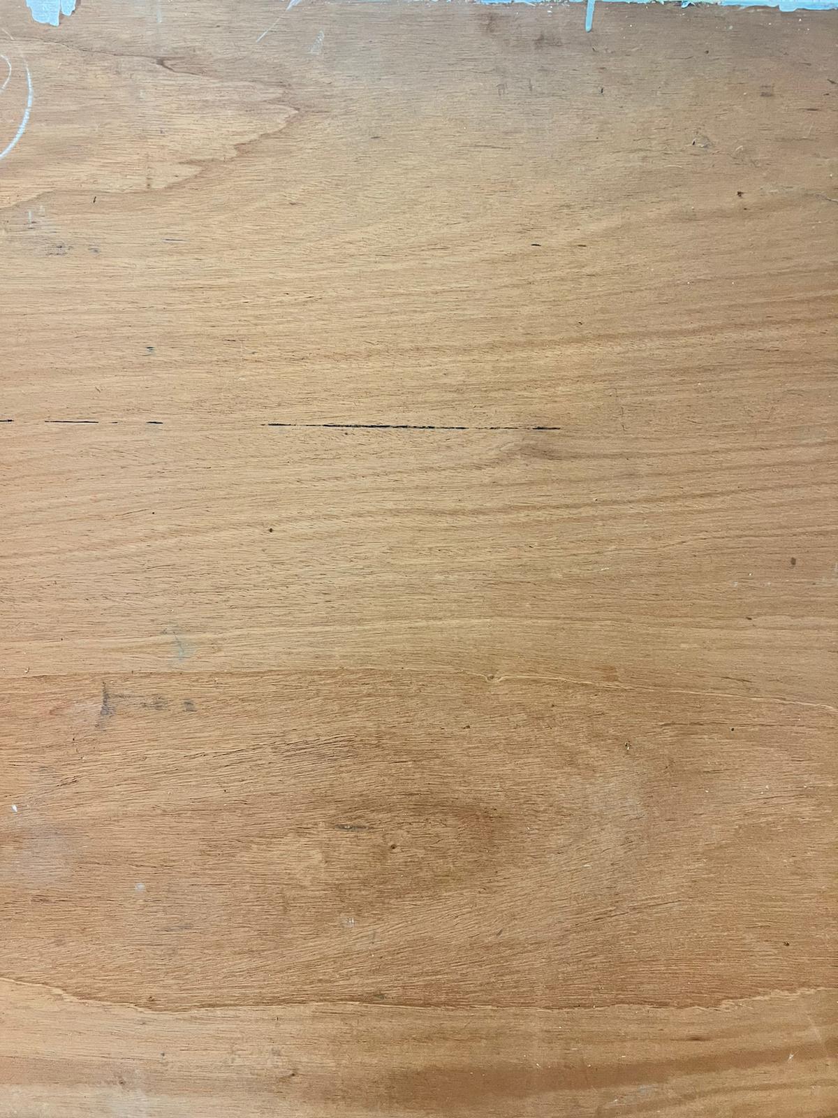 Pittura ad olio cubista francese degli anni '70, natura morta astratta, frutta su tavolo 2