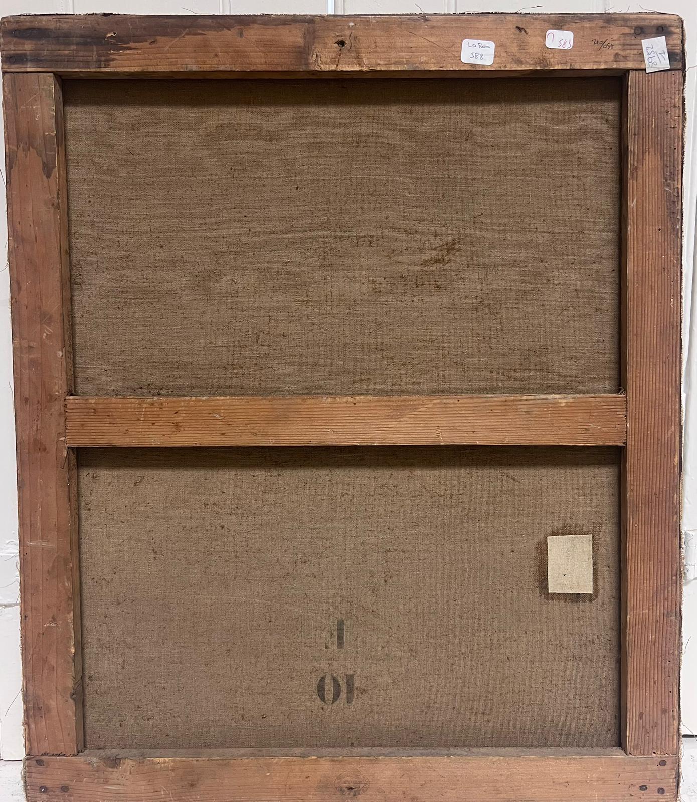 Antique French Bodegón de flores en jarrón Pintura al óleo sobre lienzo firmada en venta 1