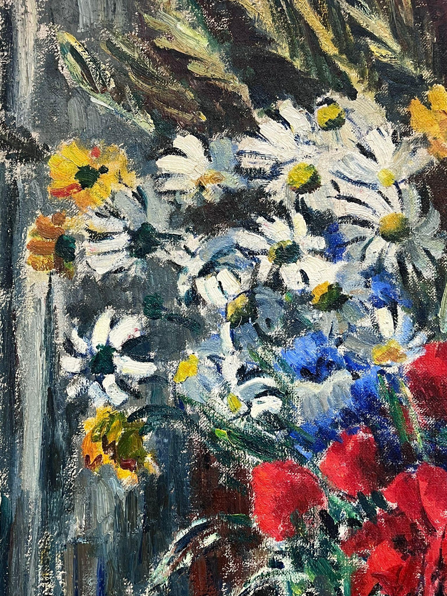 Still Life of Flowers in a Vase
French School, mid 20th century
signed oil on canvas, unframed
canvas: 36 x 29 inches
provenance: private collection, France
condition: very good and sound condition, a few minor scuffs and marks from its vintage age. 