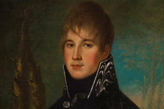 French School, 19th Century a Fine Quality Portrait of "A Young Officer"