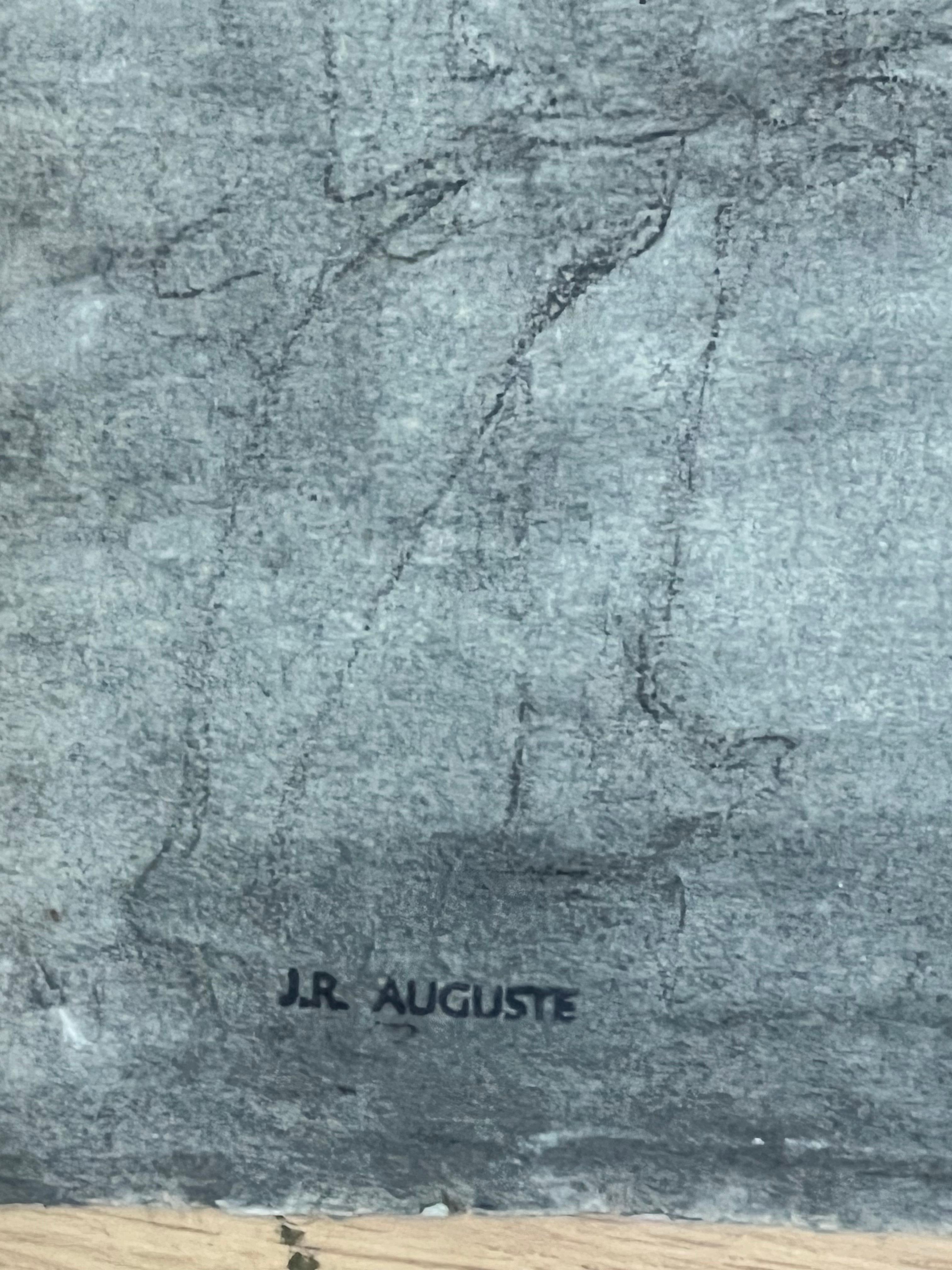 1800's French Neo Classical Old Master Dibujo a la Tiza Figuras Romanas Escena de Corte en venta 2