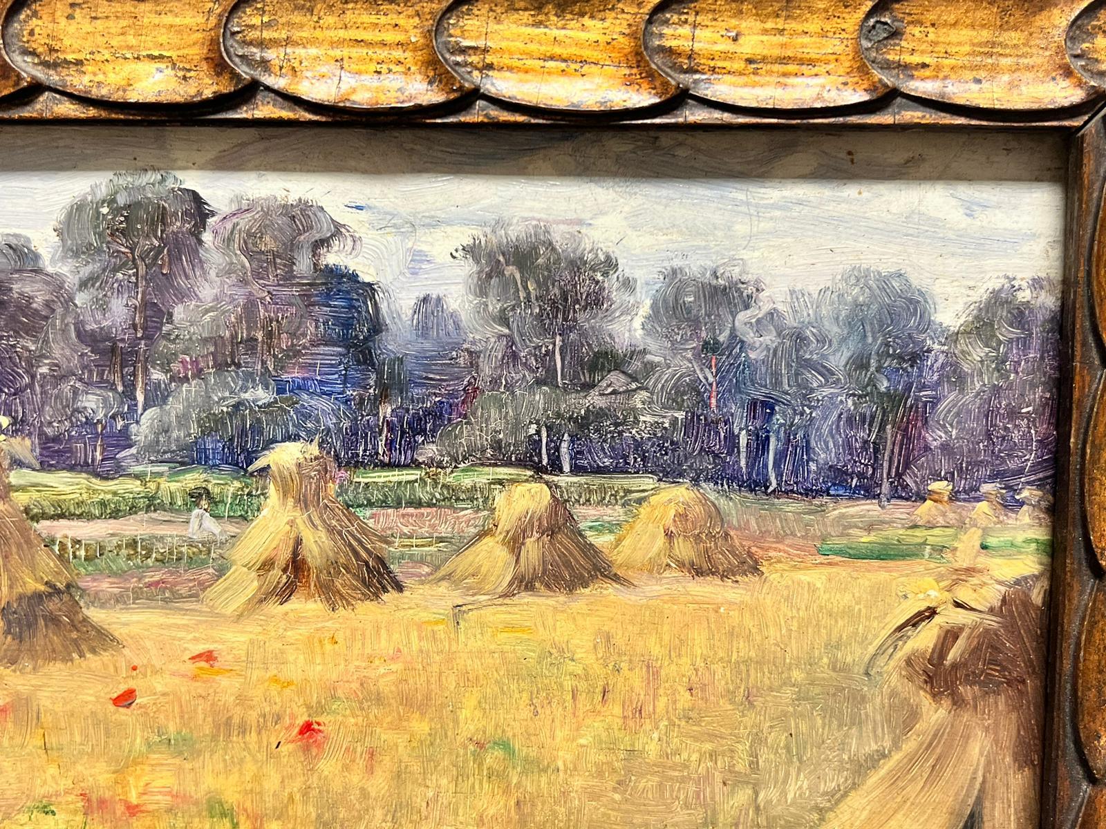 French Impressionist artist, early 1900’s
signed oil on board, framed
size: 9 x 12 inches
board: 5.5 x 9 inches
private collection, France 
The painting is in overall very good and sound condition
 