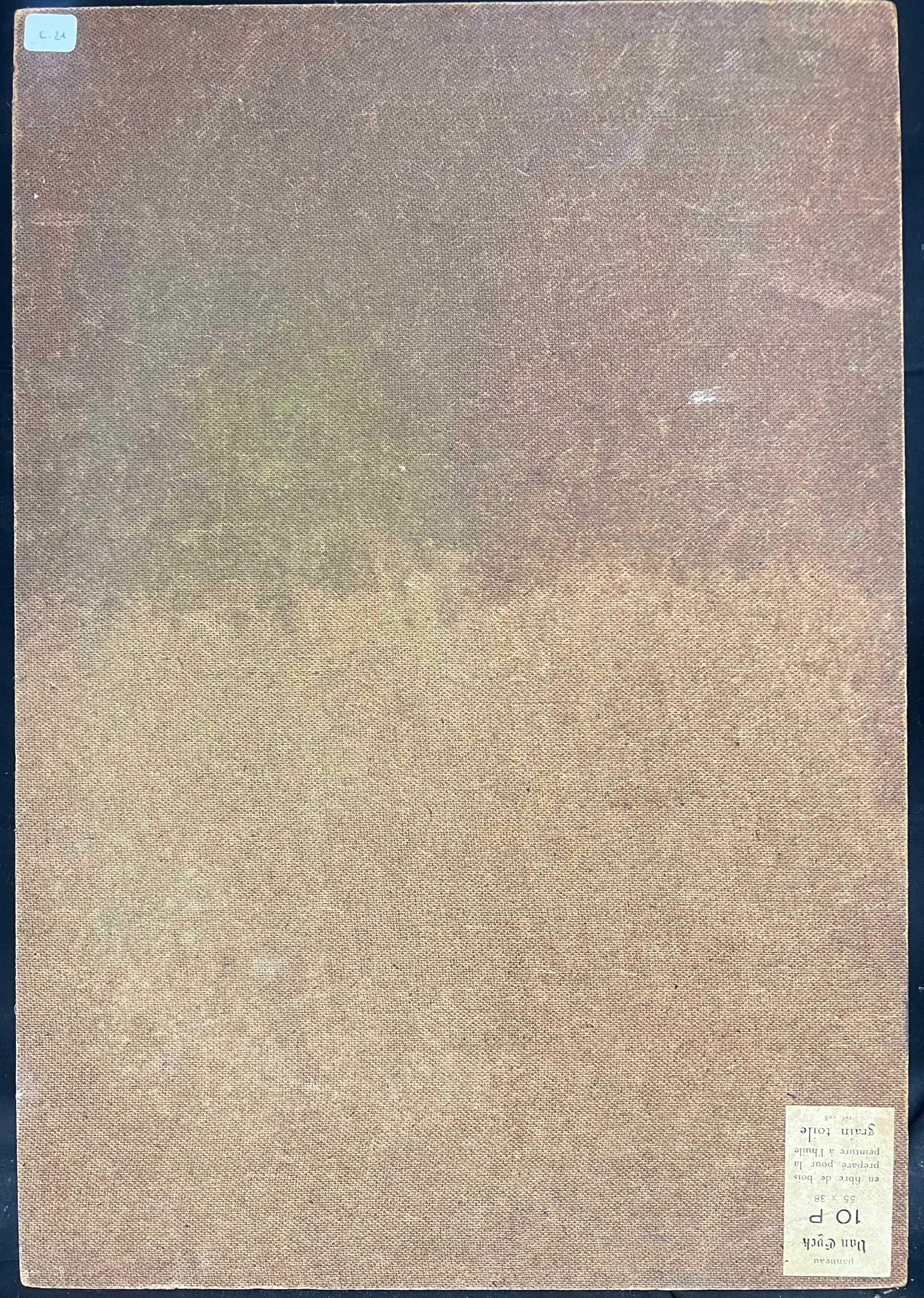 Pittura ad olio modernista francese degli anni '60 Ritratto di giovane donna Directional in vendita 6