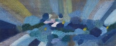 1970's French Abstract Signed & Dated Rays of Light Sunshine