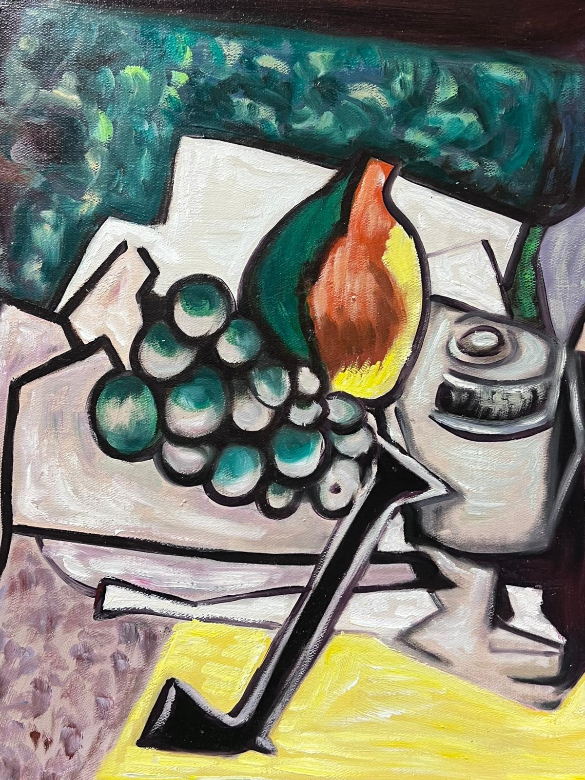 20th Century French Cubist Still Life Oil Painting For Sale 1