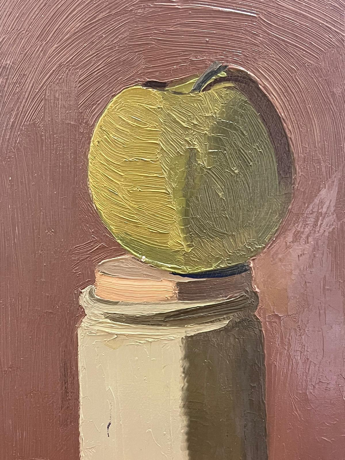 Apple & Jar
French Modernist artist, mid 20th century
oil on board unframed
board: 10 x 6 inches
provenance: private collection, France
condition: very good and sound condition