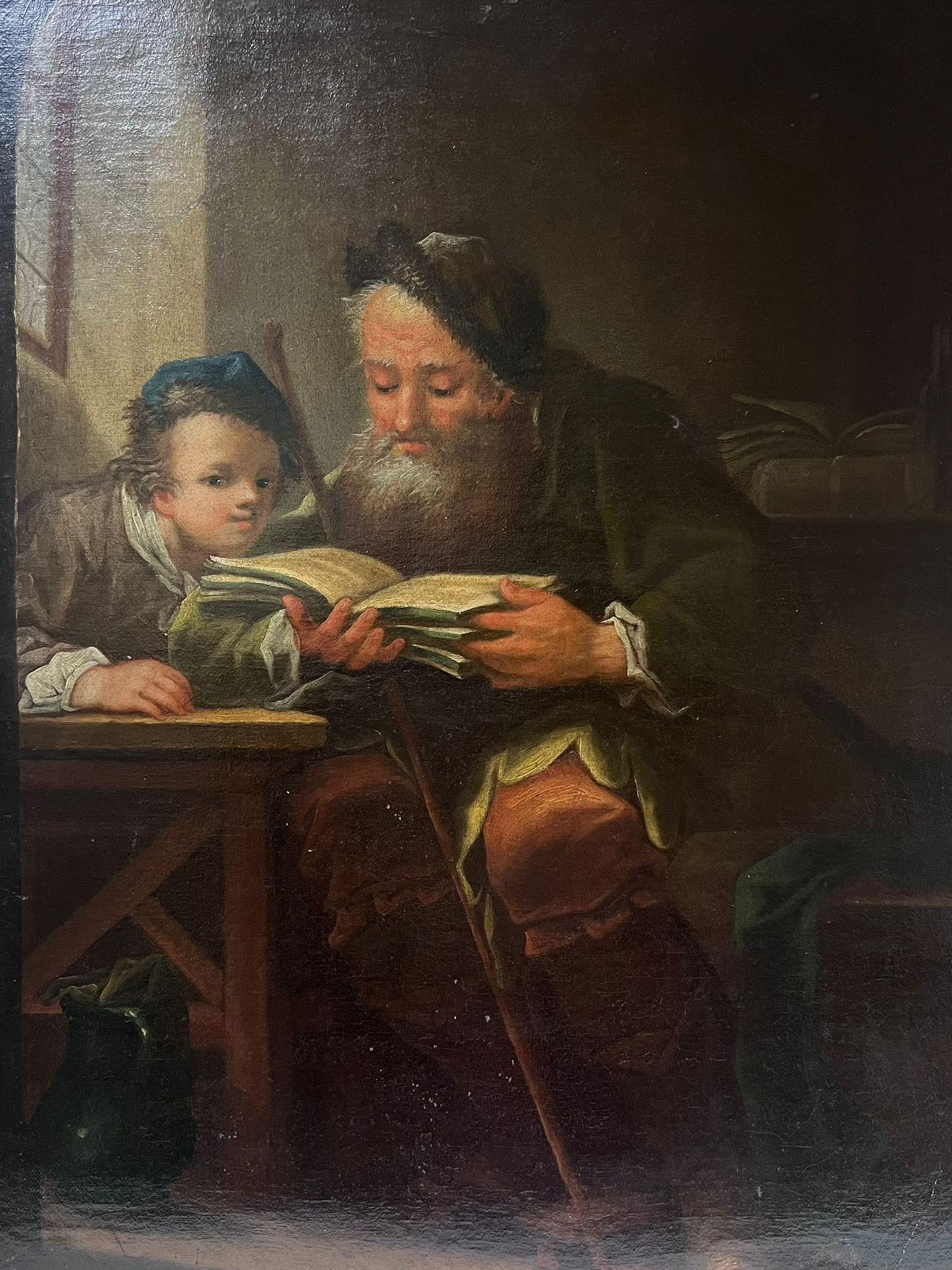 The Lesson
French School, early 19th century
oil on canvas, unframed
canvas: 32 x 24 inches
provenance: private collection
condition: good and sound condition 