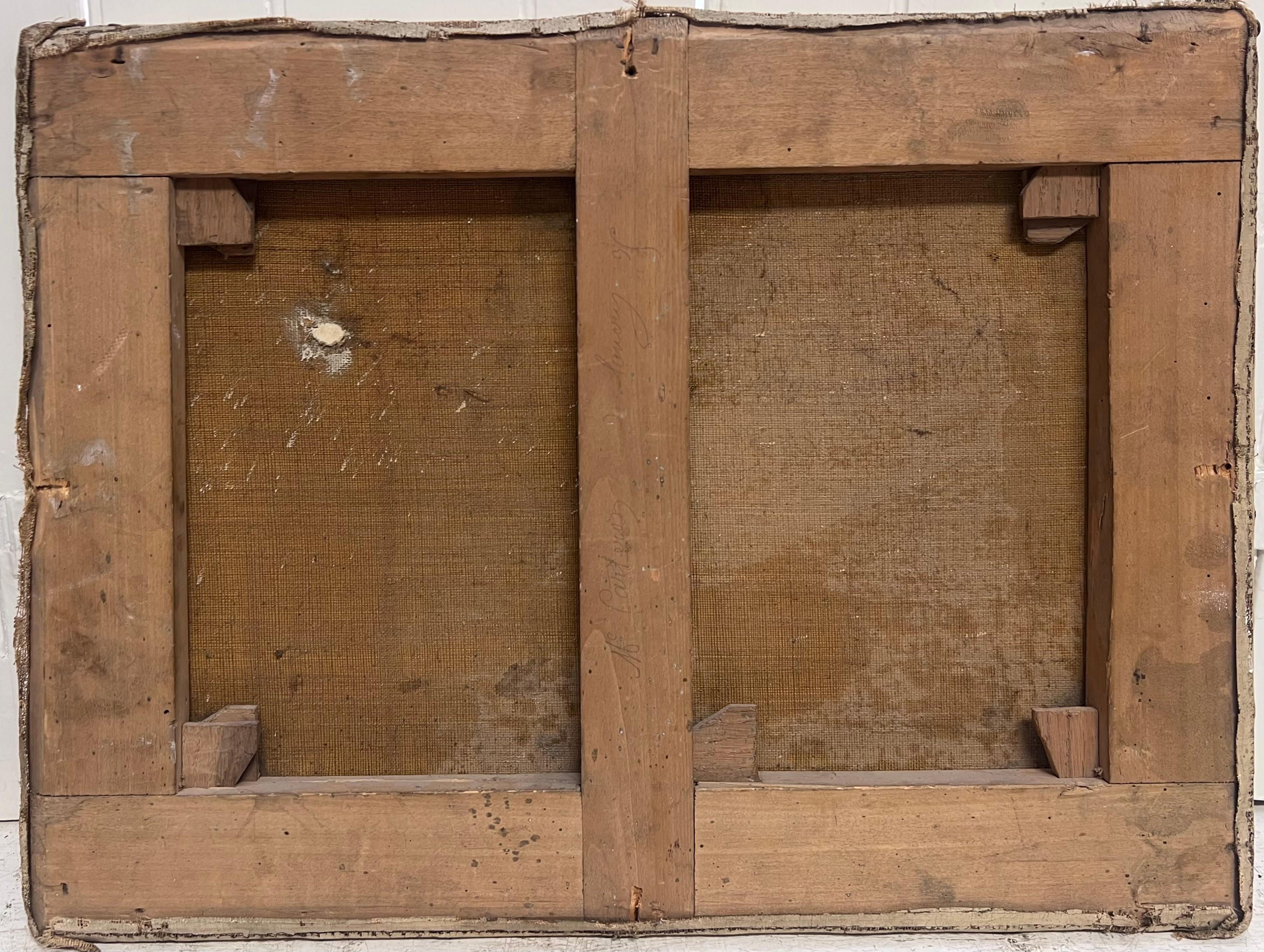 Antique French Old Master Pittura a olio Cristo che guarisce i malati a Gerusalemme in vendita 7