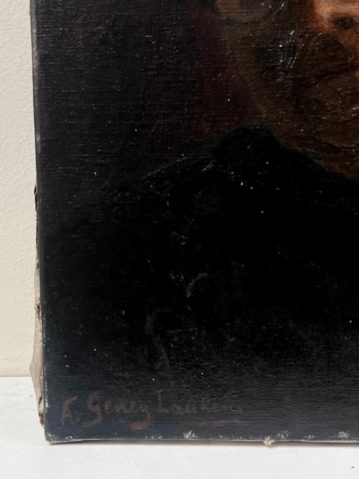 Ritratto di una signora
Scuola francese, firmato in modo indistinto
fine XIX/inizio XX secolo
olio su tela firmato, senza cornice
tela: 16 x 13 pollici
provenienza: collezione privata
condizioni: ottime e solide condizioni