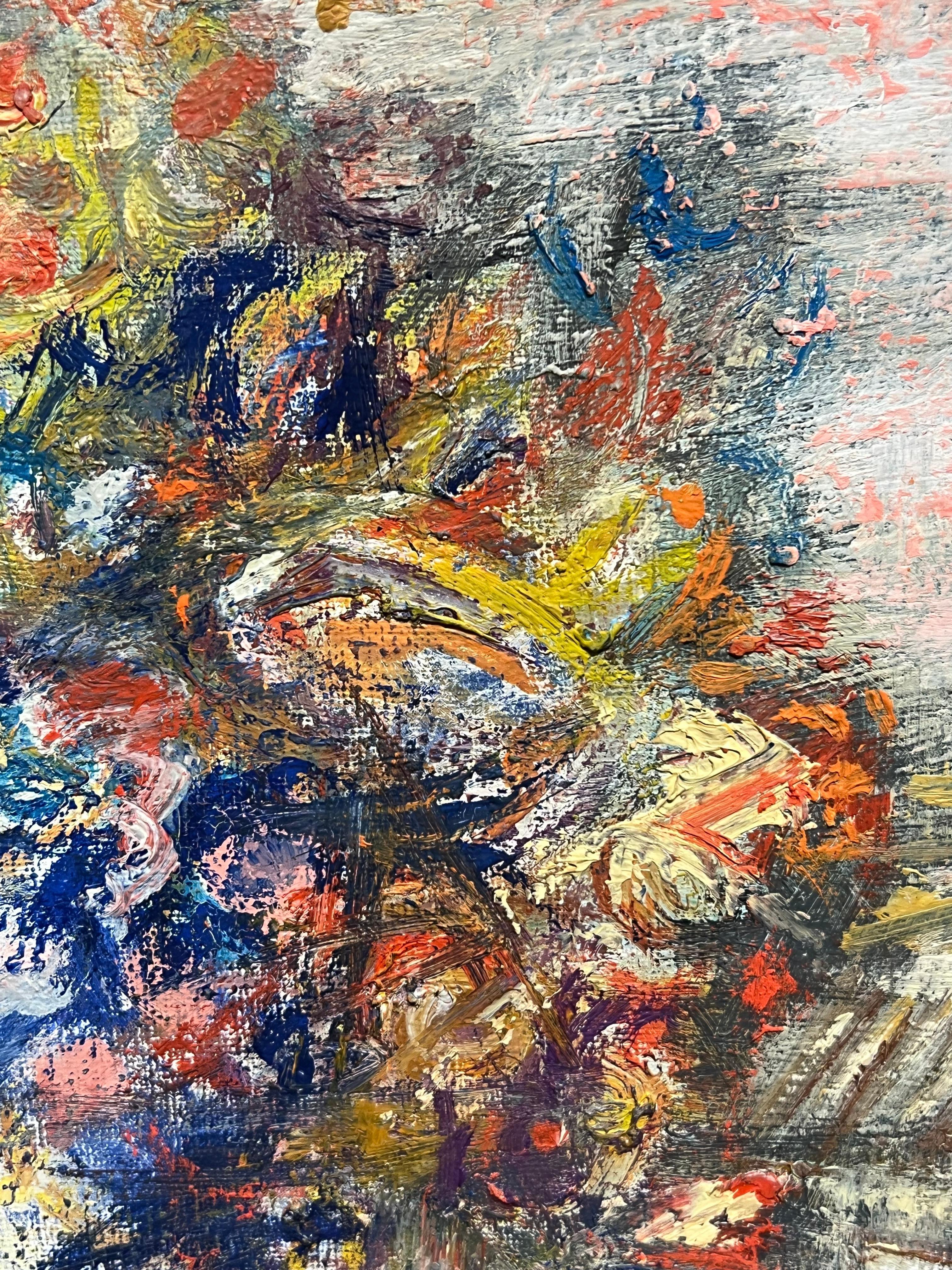 Natura morta 
Francese, anni '50 circa
olio e pastello a olio su tela firmati, incorniciati
Incorniciato: 20 x 23 pollici
Tela: 15 x 18 pollici
Provenienza: collezione privata, Francia
Condizioni: ottime condizioni

Per ulteriori informazioni,