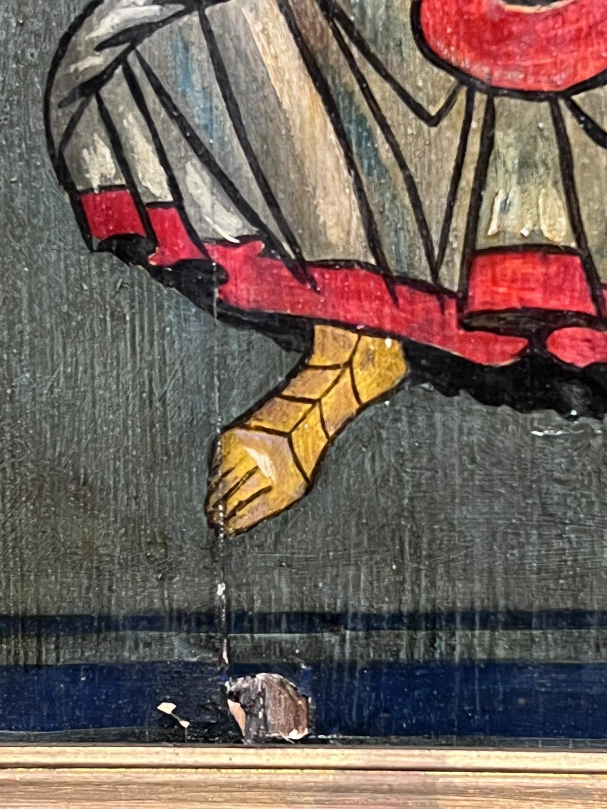 Byzantine Style Icon Painting Christ in Majesty Oil Painting on Wood Panel 4