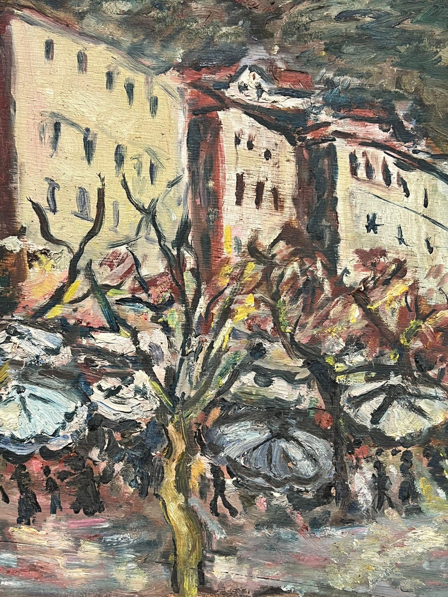 The Cours Saleya, Nice
South of France
French artist, mid 20th century
oil painting on board, unframed
Board : 18 x 22 inches
Provenance: private collection, France
Condition: very good condition

For more any more information please do contact us
