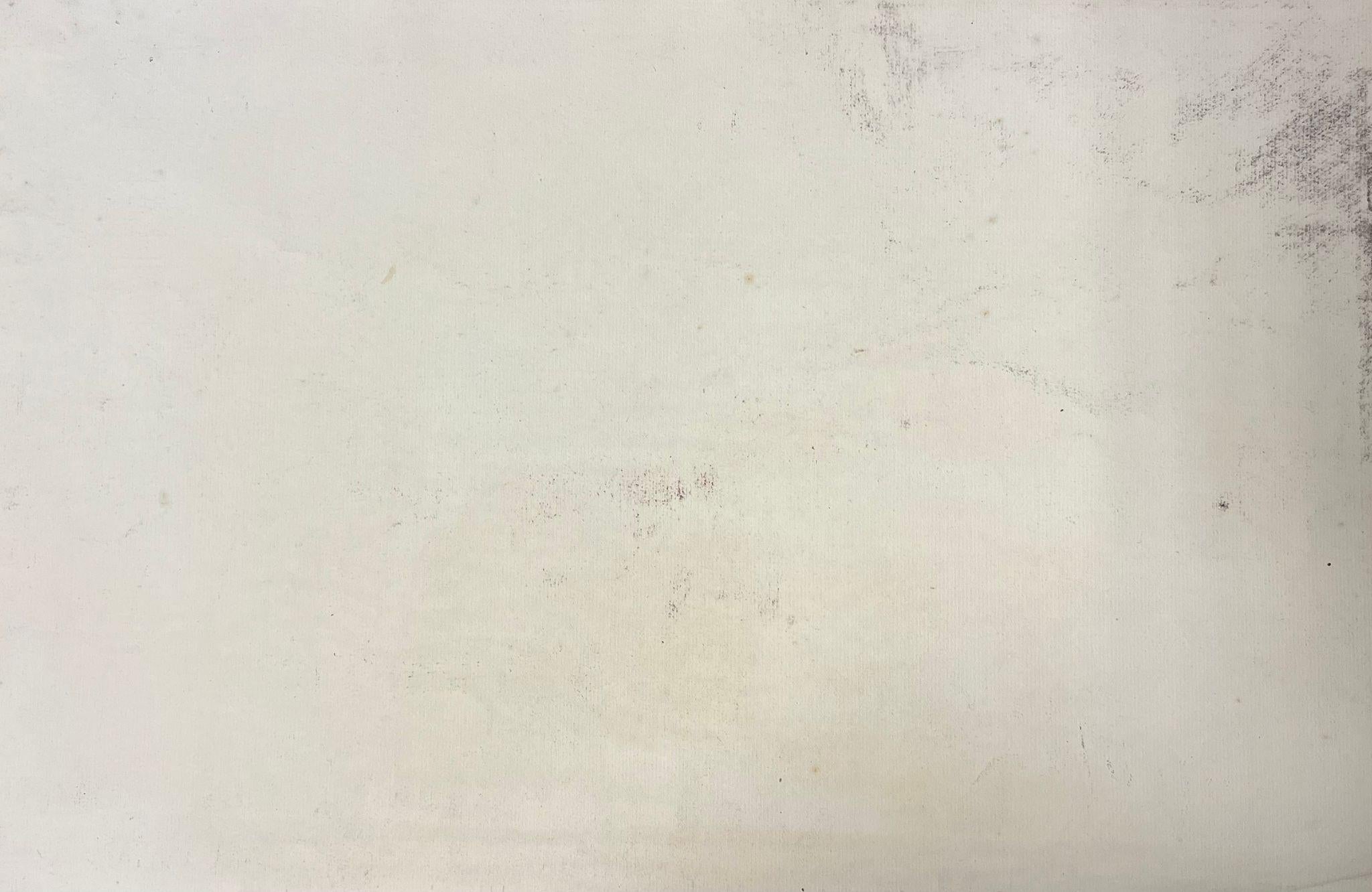 Esploratori in montagna Evocativo schizzo a carboncino raffigurante una scena alpina in vendita 2
