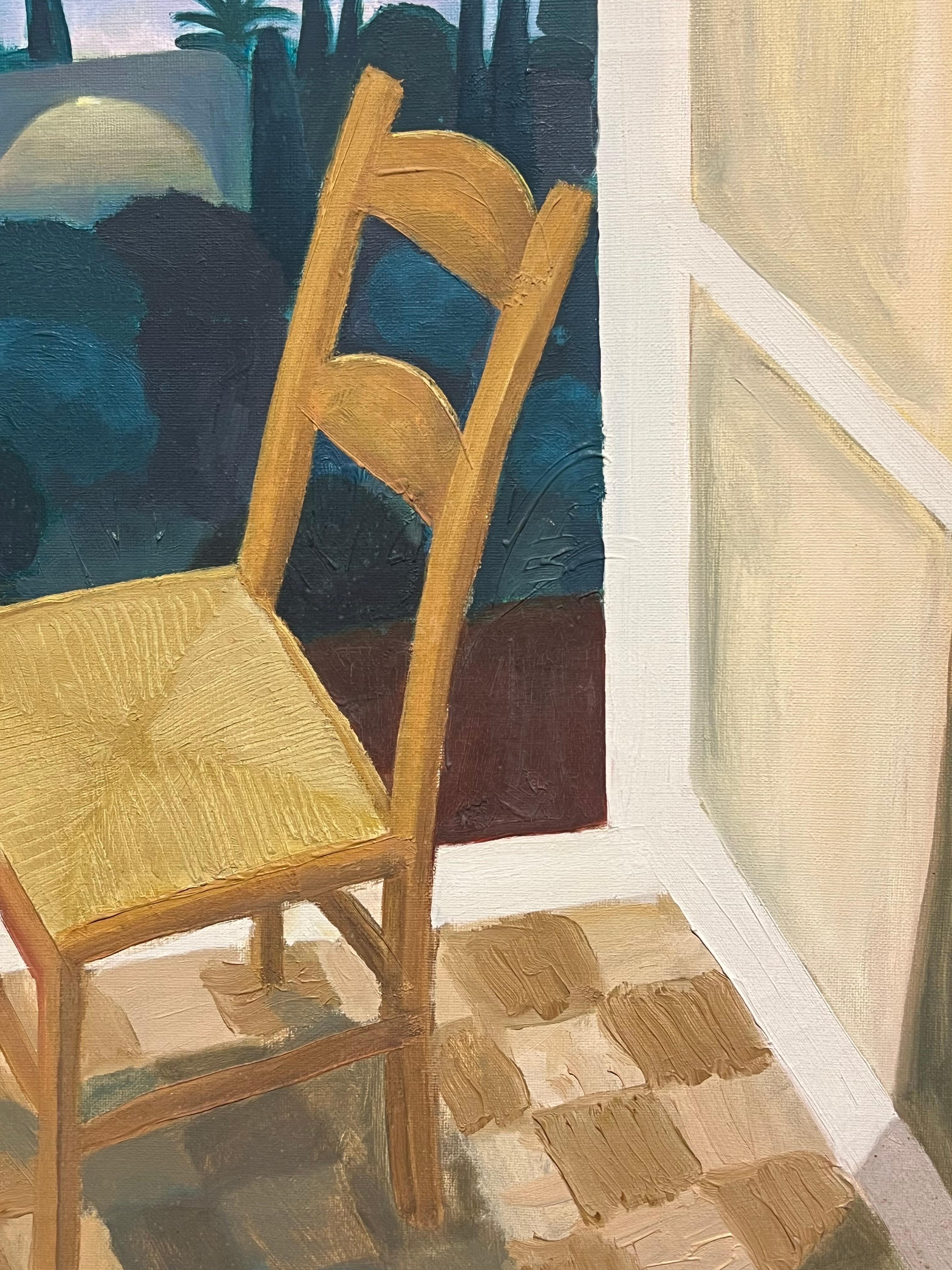 Morning Tranquility
French School, late 20th century
signed oil on canvas, framed
framed: 30 x 26 inches
canvas : 24 x 20 inches
Provenance: private collection, France
Condition: the frame is original to the painting but a little shabby. The