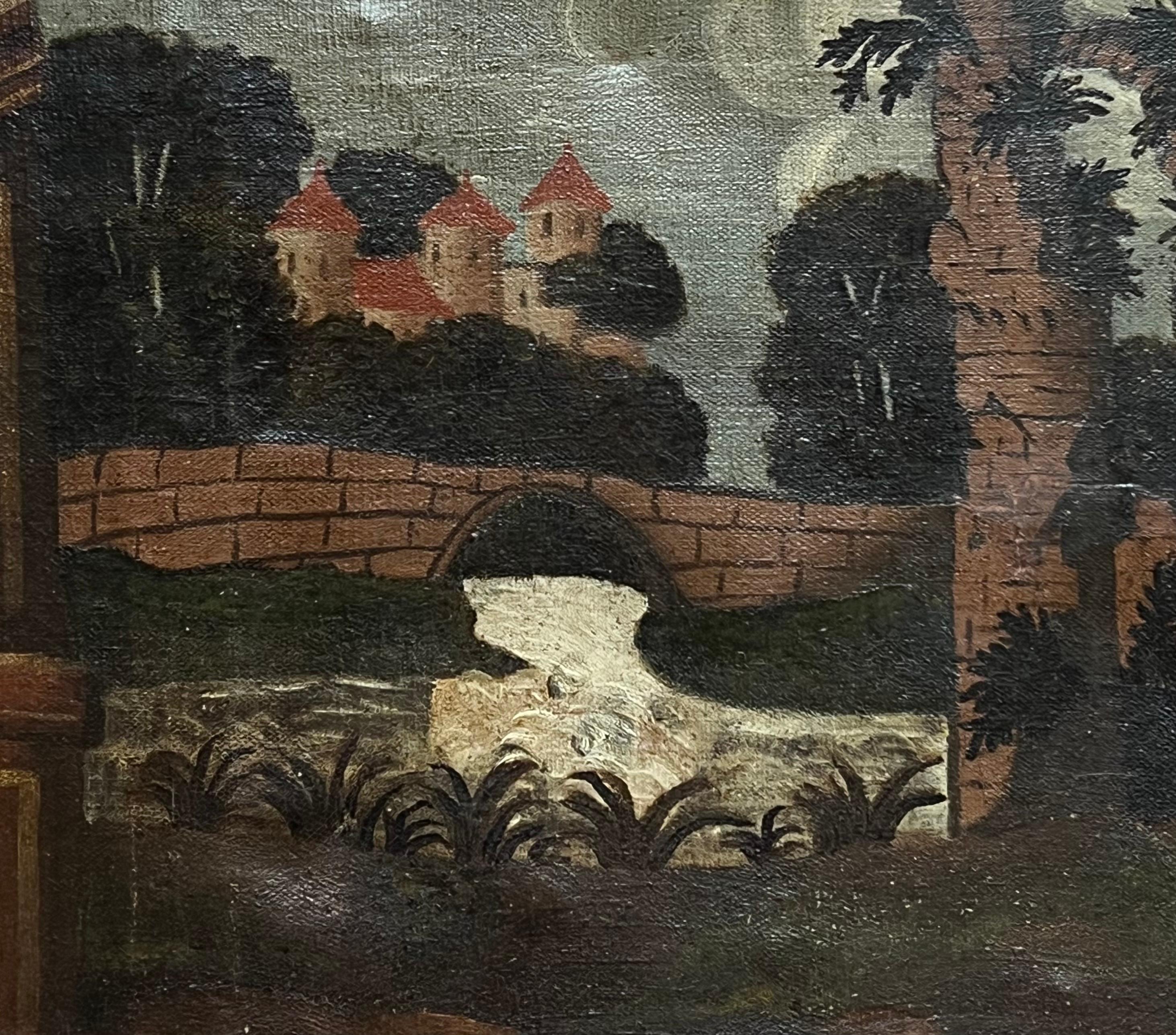 Perros de pelea
Escuela provincial francesa, siglo XVIII, sin firmar
óleo sobre lienzo, enmarcado en bastidor antiguo de madera de época (¿nogal?)
Enmarcado: 26 x 51 pulgadas
Lienzo : 19 x 45 pulgadas
Procedencia: colección privada, Suffolk,