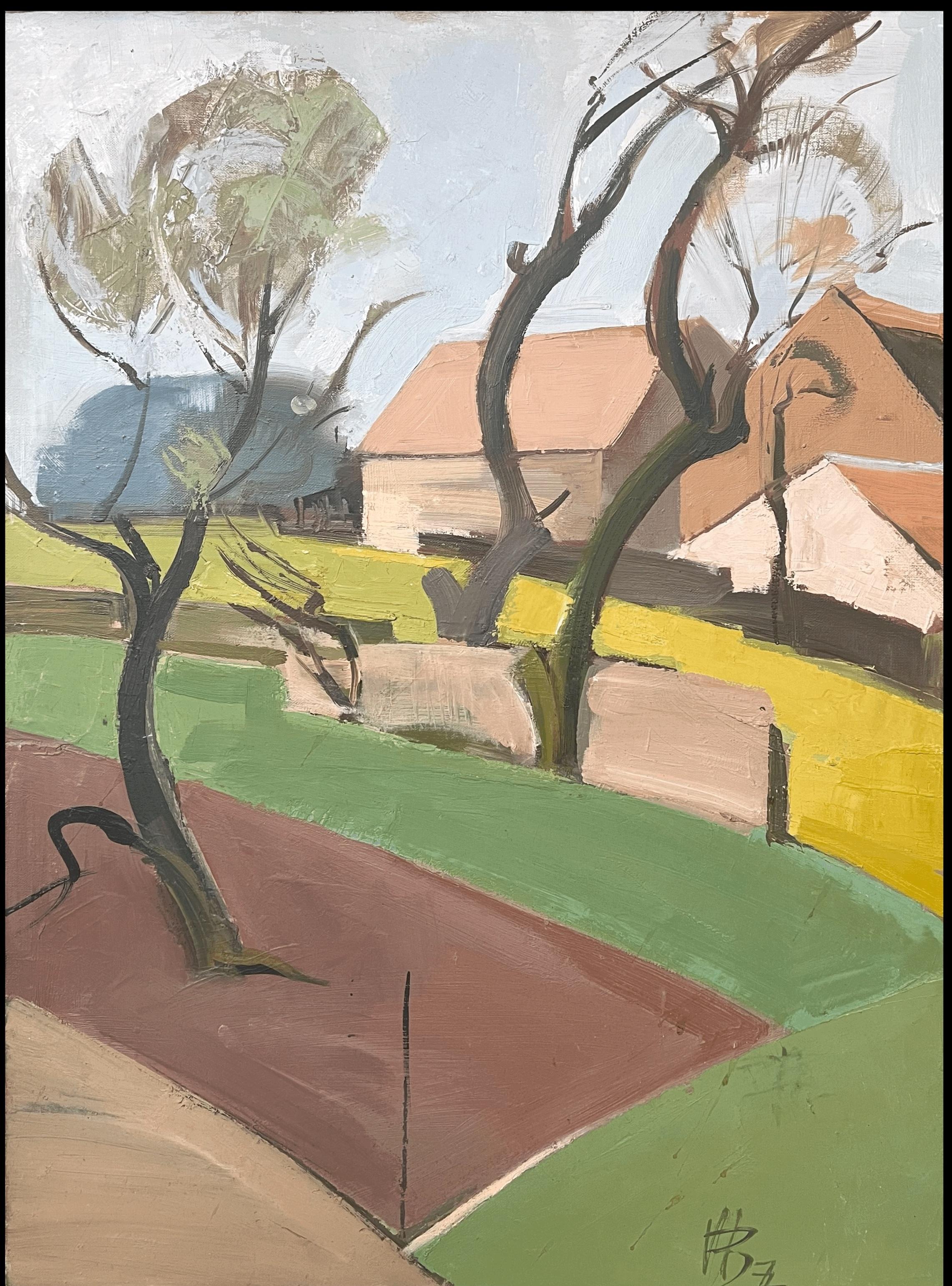 French Modernist School, 1977
indistinctly signed oil on canvas, unframed 
canvas: 32 x 24 inches
Provenance: private collection, Paris
Condition: a few surface marks but sound and in good condition

For more any more information please do contact
