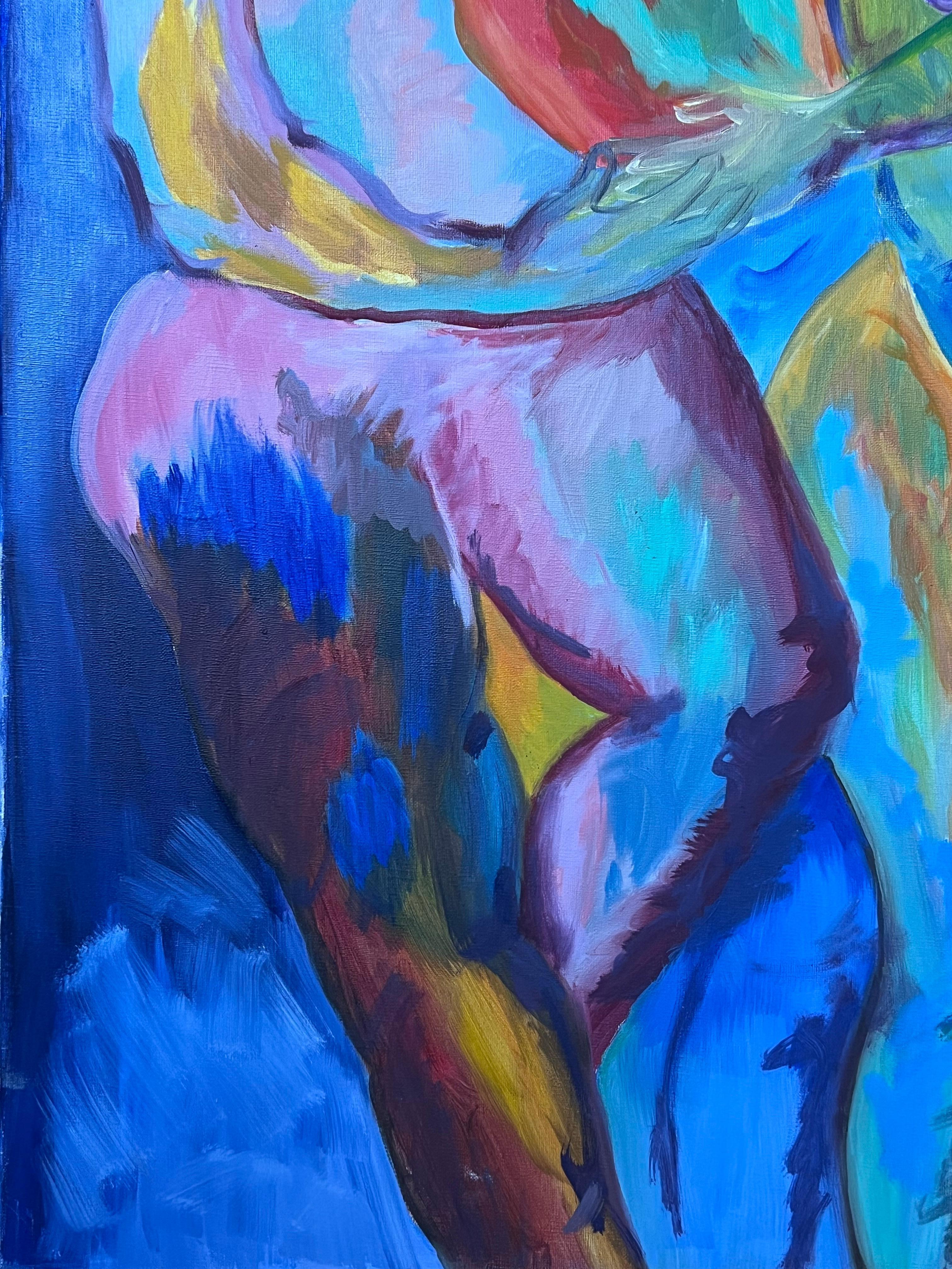 French Contemporary artist (unsigned)
Three Modernist Nude Figures
oil on canvas, unframed 
canvas: 32 x 25.5 inches
Provenance: private collection, Paris
Condition: very good condition

For more any more information please do contact us with any