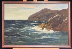 Majestic Coastal Cliffs with Seabirds and a Distant Sailboat A Captivating Sea