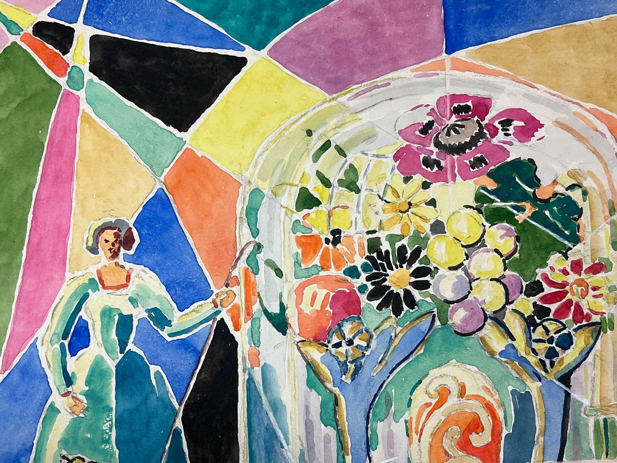Natura morta cubista
firmata in modo indistinto, datata anni '50
acquerello firmato su carta d'artista, senza cornice
Pittura: 15 x 18 pollici
Provenienza: Collezione privata, Parigi
Condizioni: Ottime condizioni 

Per ulteriori informazioni,
