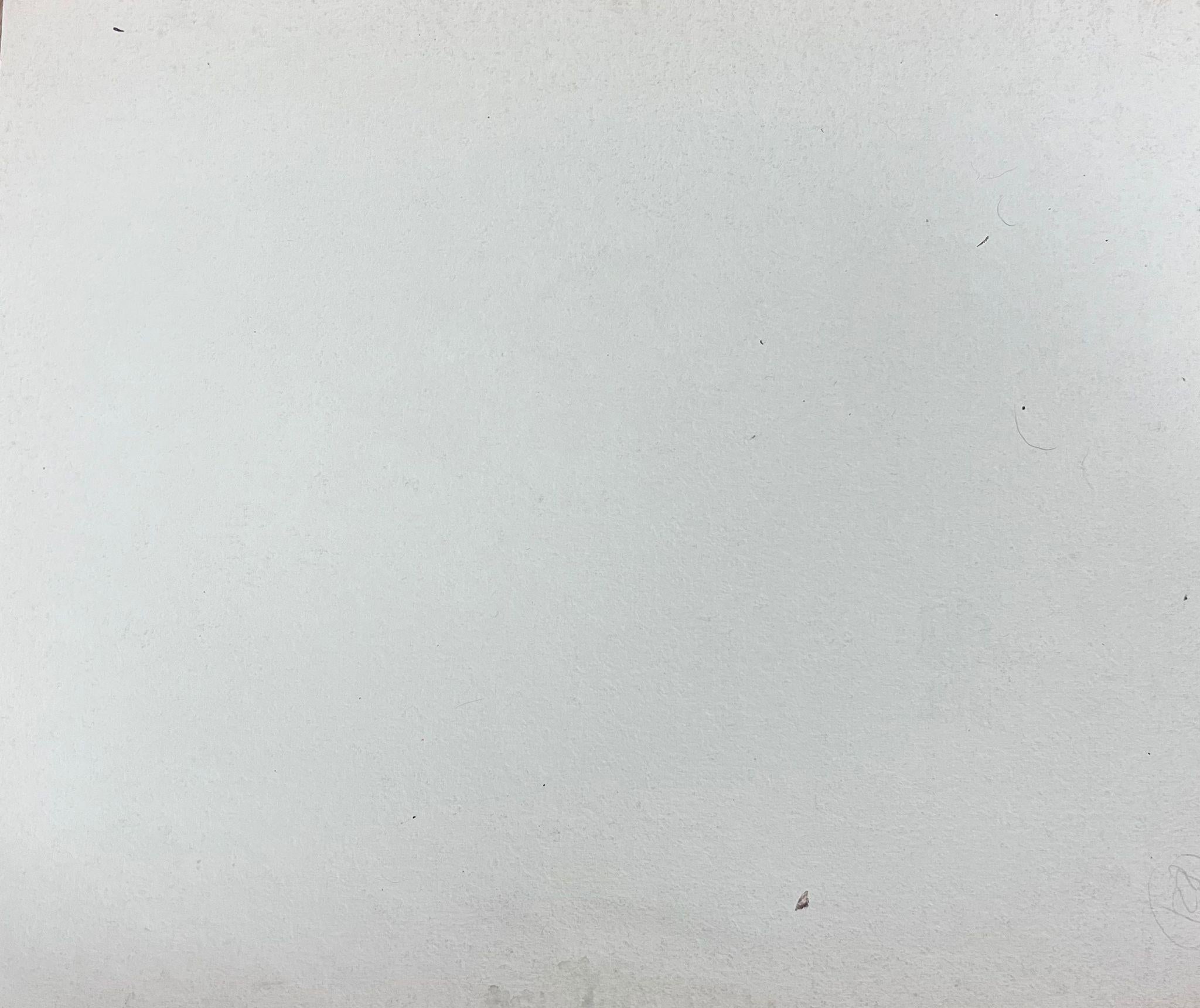 Pittura cubista francese della metà del 20° secolo con natura morta, cupola di vetro e portacandele in vendita 2