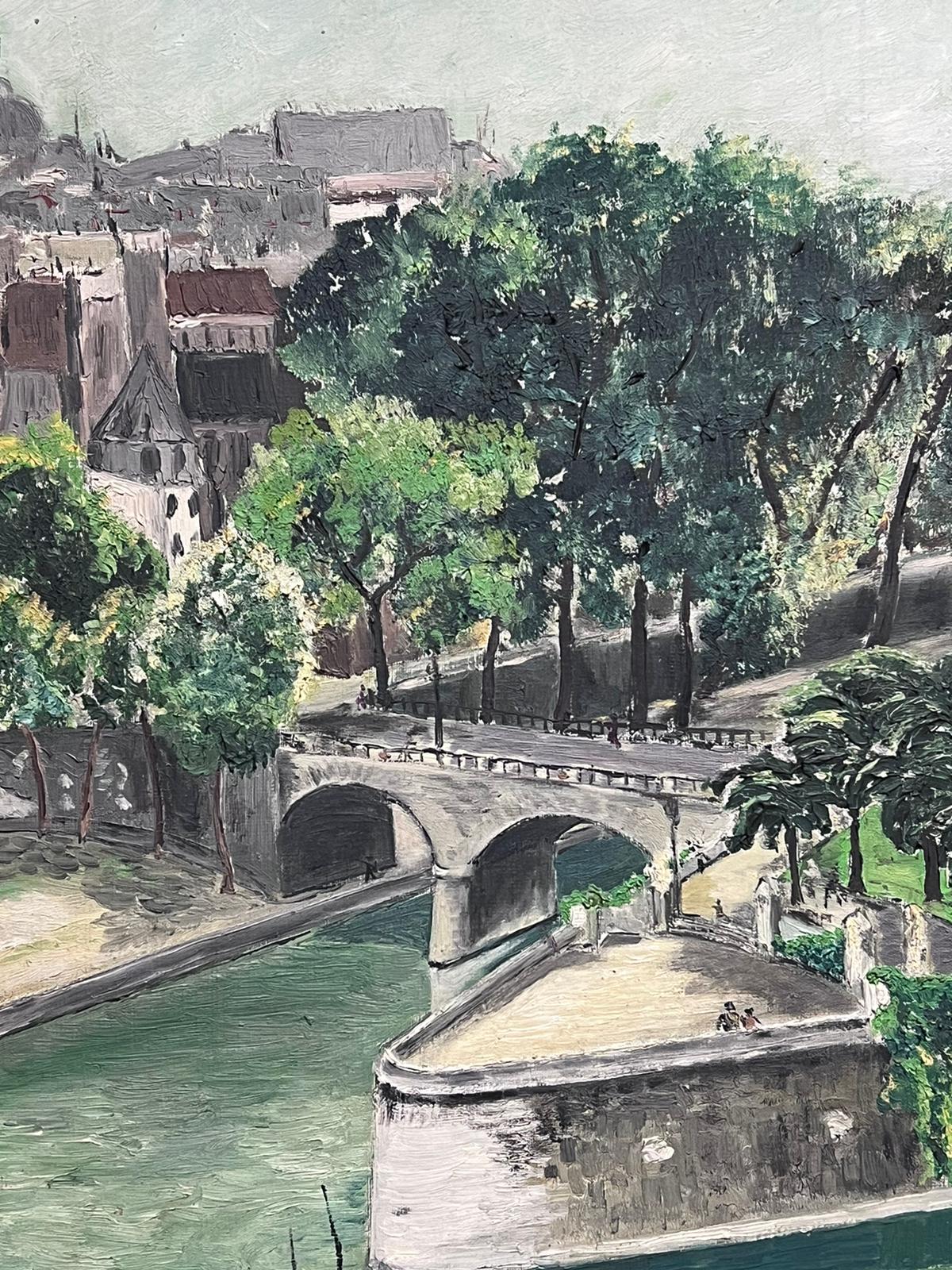 The River Seine, Paris
French School, mid 20th century
oil on canvas, framed
framed: 28 x 25 inches
canvas: 21.5 x 18 inches
provenance: private collection, France
condition: very good and sound condition