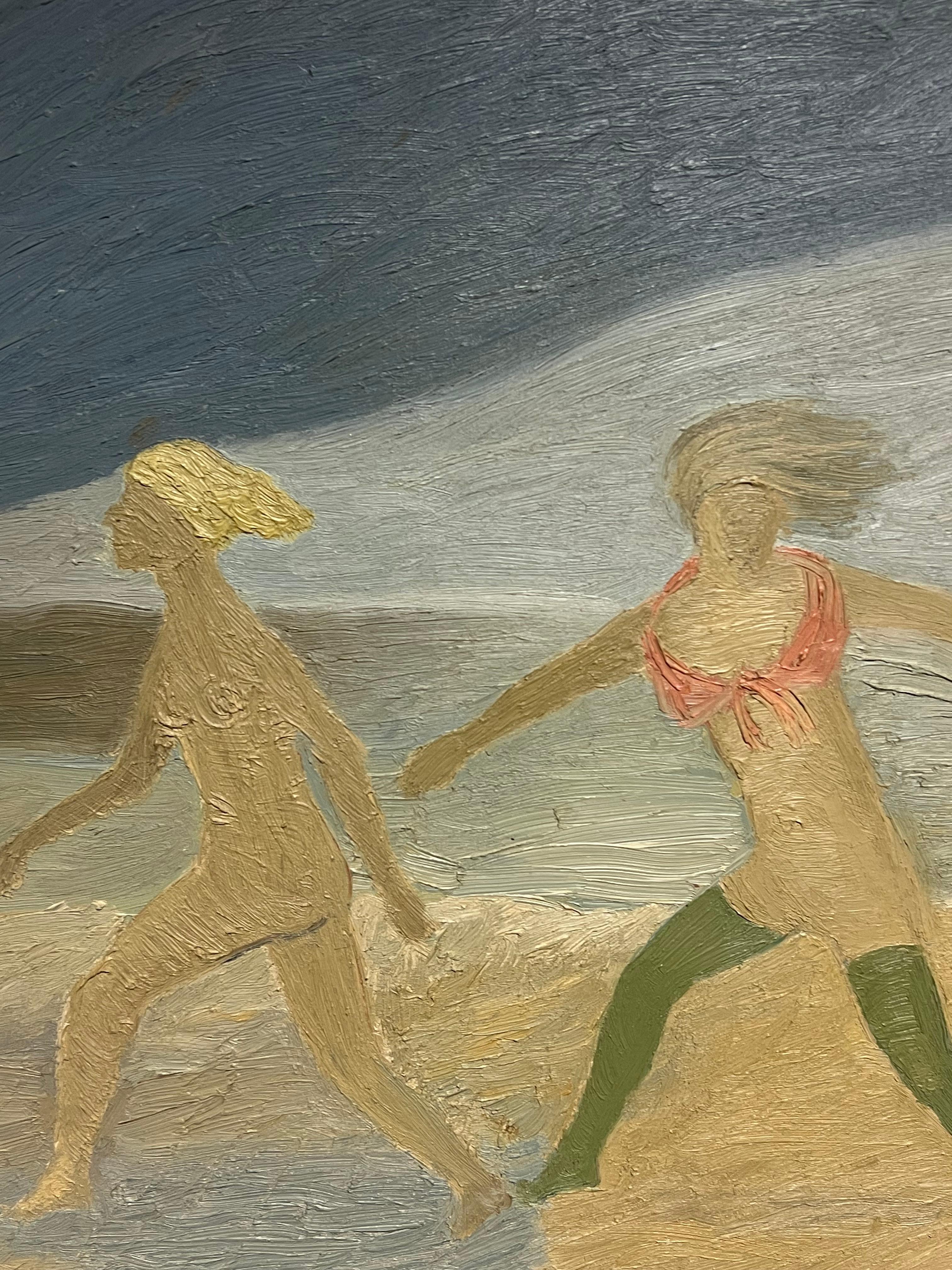 Figures with Horse on the Beach
French Modernist artist, mid 20th century
oil on board, unframed
board: 19.75 x 29 inches
Provenance: private collection, France
Condition: very good condition

For more any more information please do contact us with