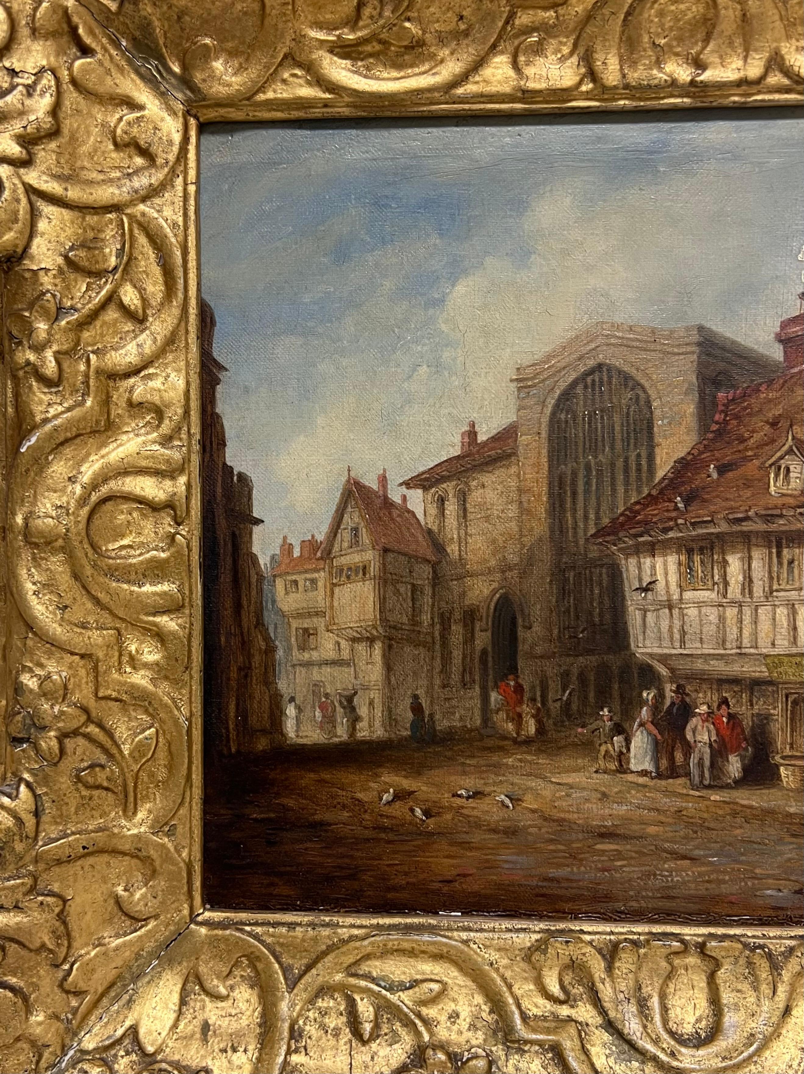 St. Margarets Hall, Coventry
Englische Schule, verso signiert und datiert 1833
Öl auf Leinwand, gerahmt in feinem antiken Goldrahmen
verso beschriftet
Gerahmt: 14 x 15,5 Zoll
Leinwand: 8,5 x 11,5 Zoll
Provenienz: Privatsammlung,
