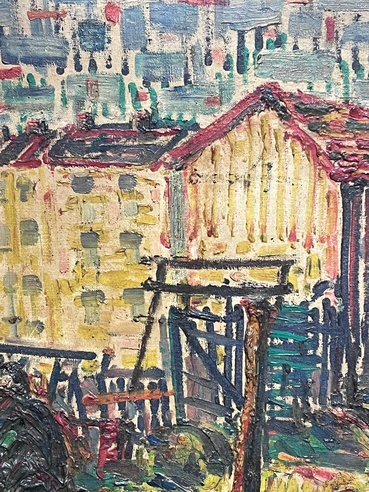 Grande peinture expressionniste moderniste de St Tropez des années 1950, signée en vente 7