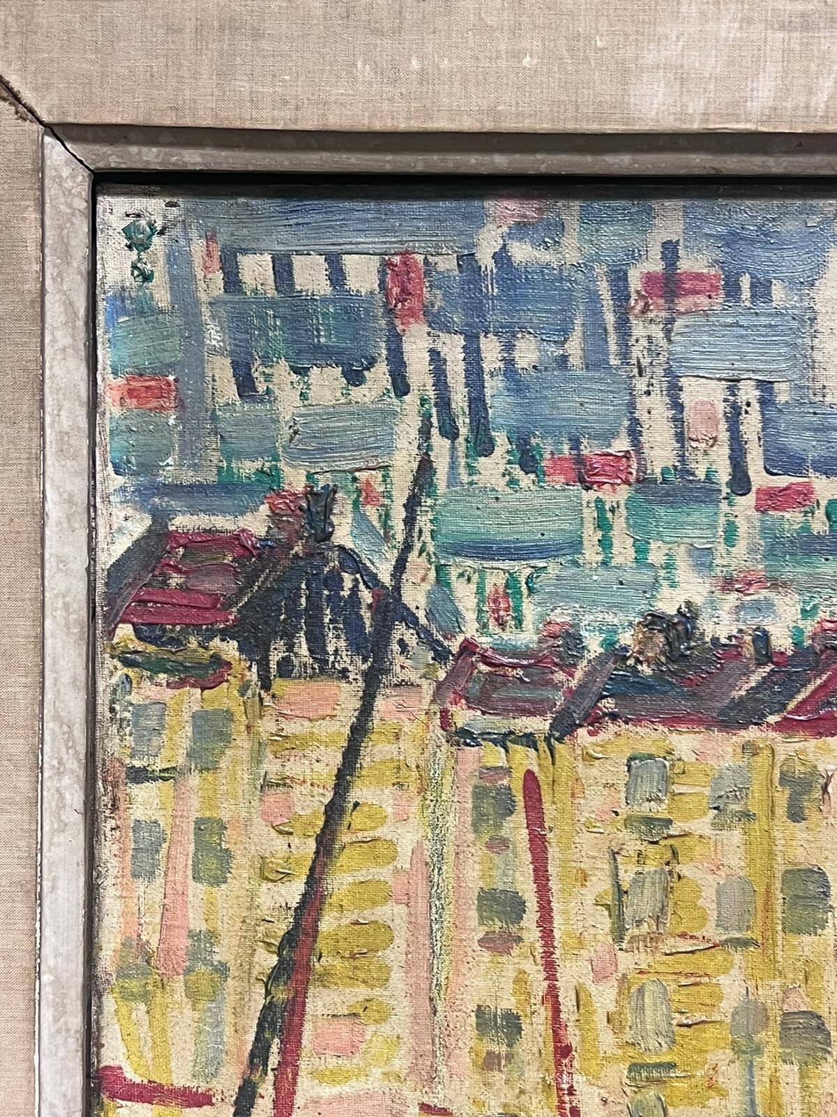 Grande peinture expressionniste moderniste de St Tropez des années 1950, signée en vente 4
