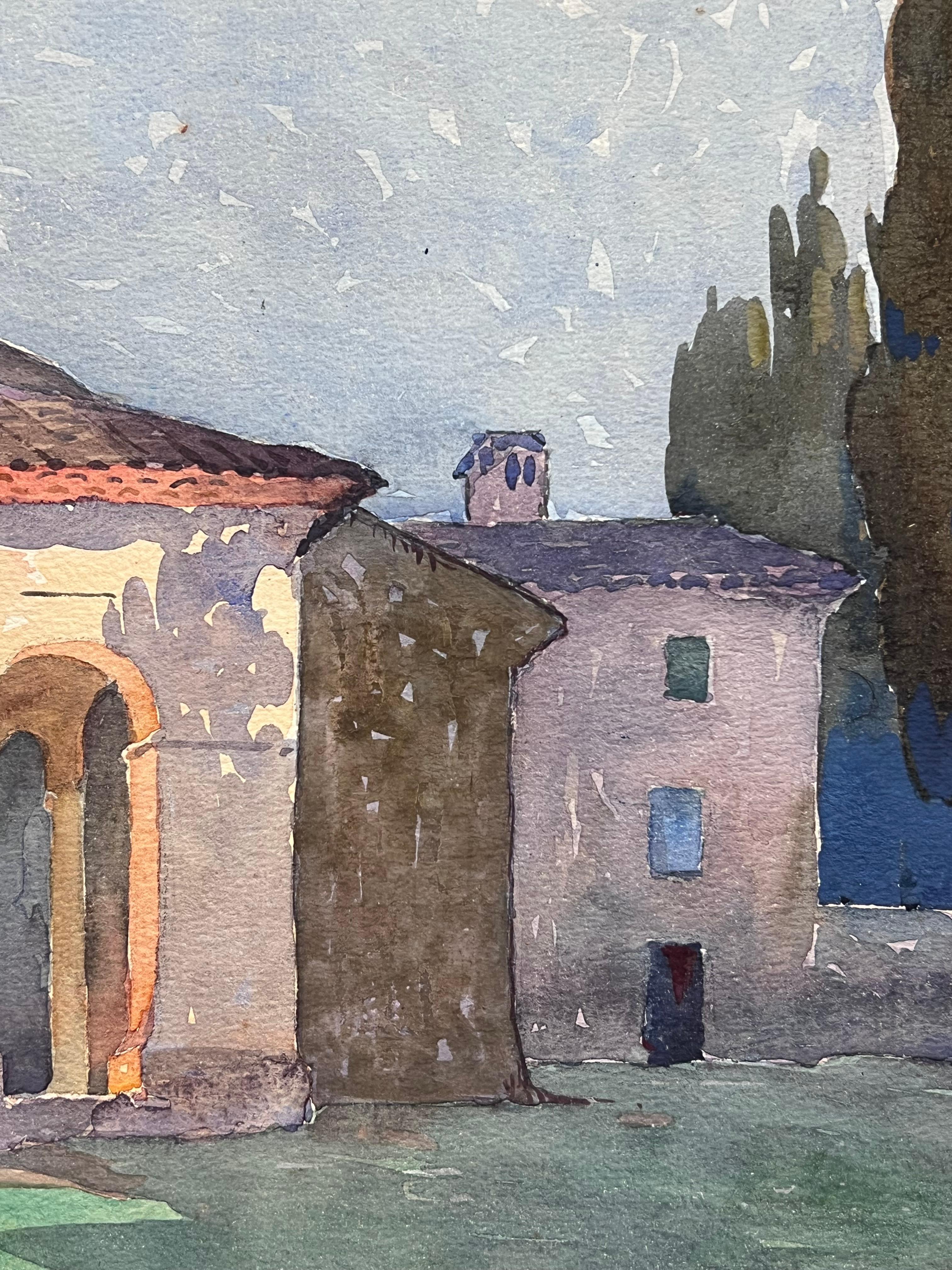 La Capilla de Provenza
Impresionista francés, periodo 1920-1930
acuarela firmada sobre papel de artista, enmarcada
enmarcado: 12 x 16 pulgadas
papel de artista : 10 x 14 pulgadas
Procedencia: colección privada, sur de Francia
Estado: muy buen